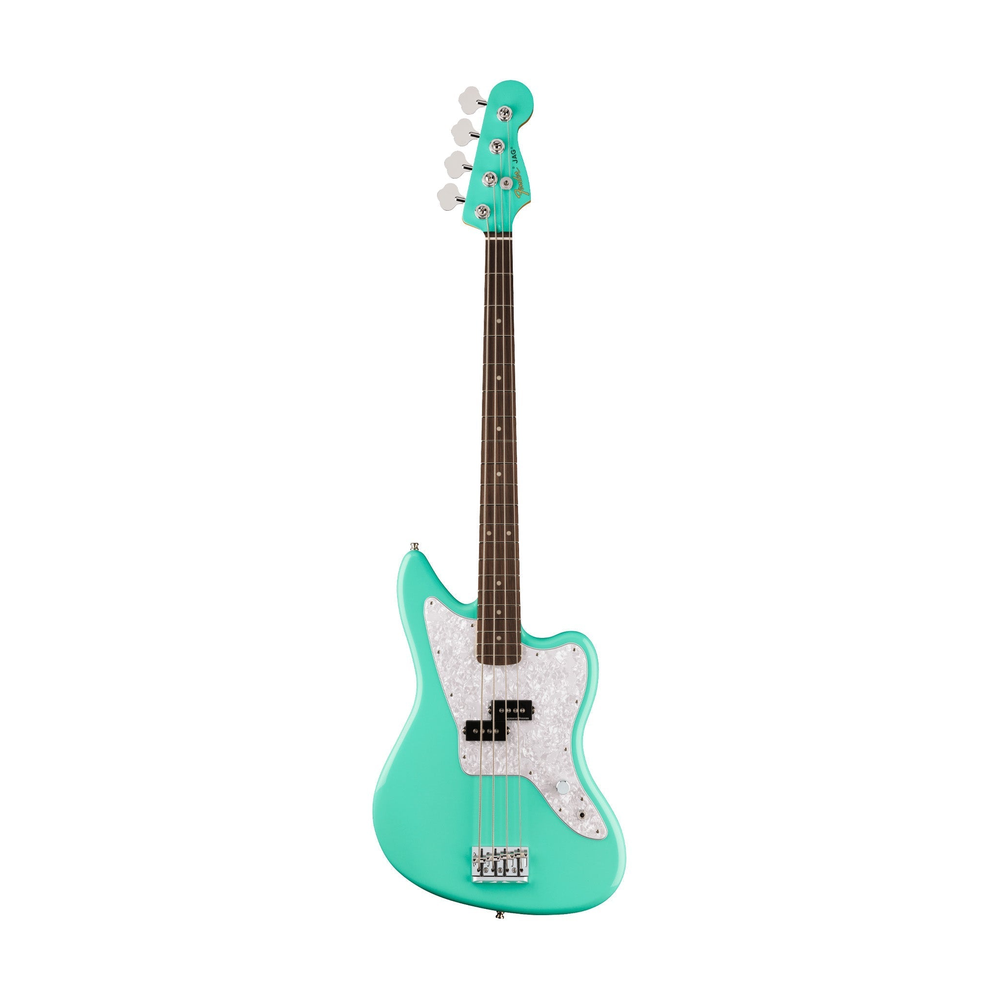 Fender Mark Hoppus Jaguar Bass Guitar, RW FB, Sea Foam Green |  FENDER |  BASS GUITAR |  Zoso Music