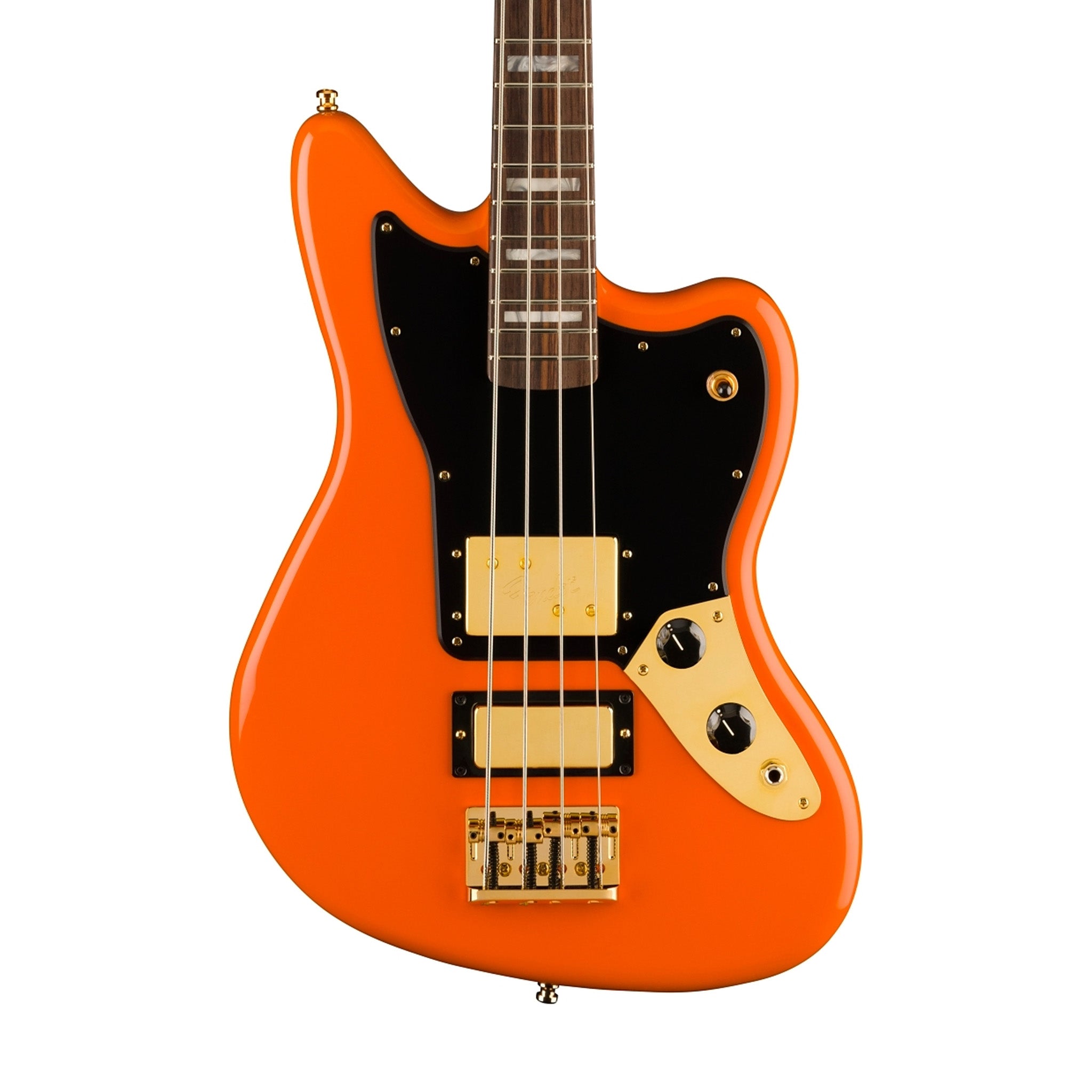 Fender Ltd Ed Mike Kerr Jaguar Bass Guitar, RW FB, Tiger's Blood Orange | Zoso Music Sdn Bhd