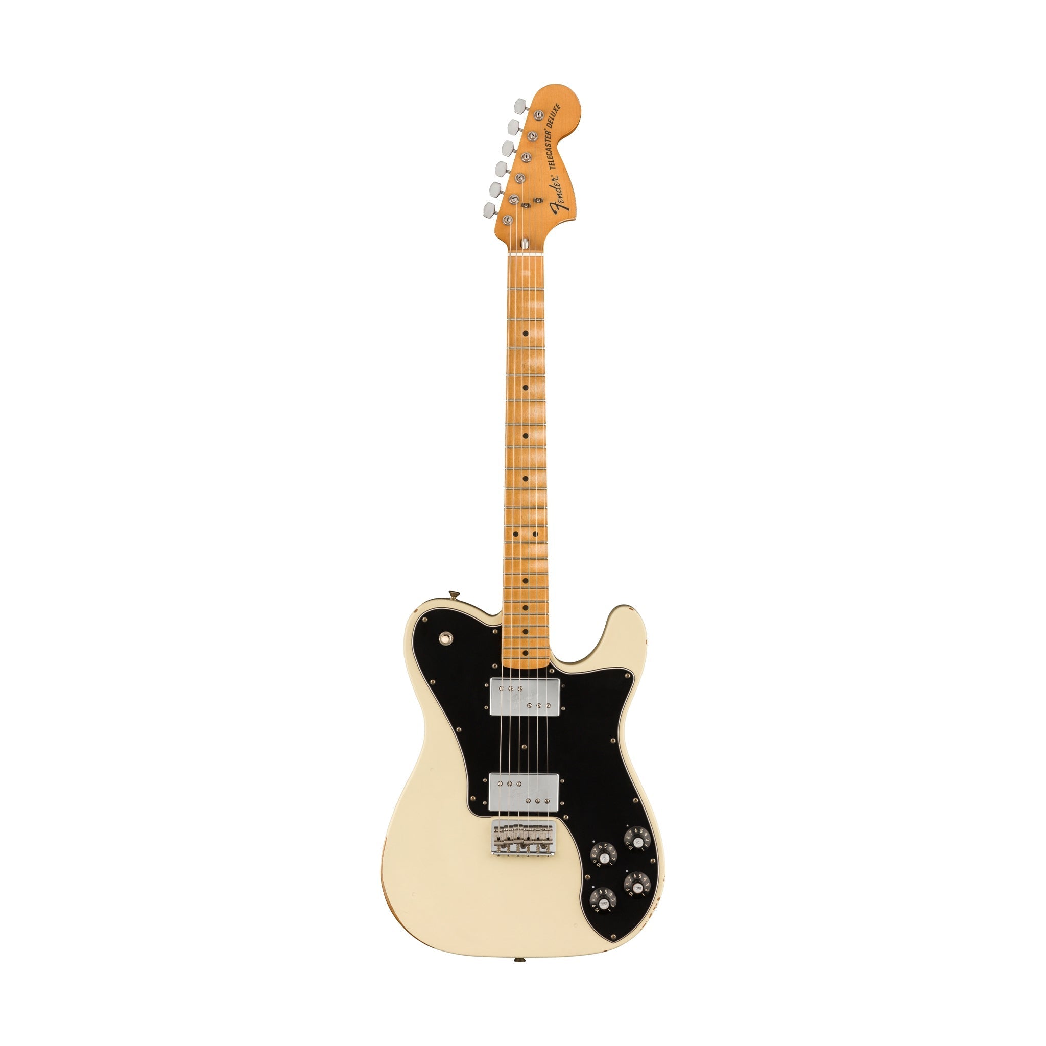 Fender Vintera Road Worn 70s Telecaster Deluxe Electric Guitar, Maple FB, Olympic White |  FENDER |  ELECTRIC GUITAR |  Zoso Music