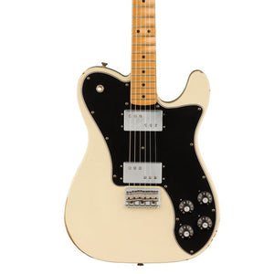 Fender Vintera Road Worn 70s Telecaster Deluxe Electric Guitar, Maple FB, Olympic White | Zoso Music Sdn Bhd