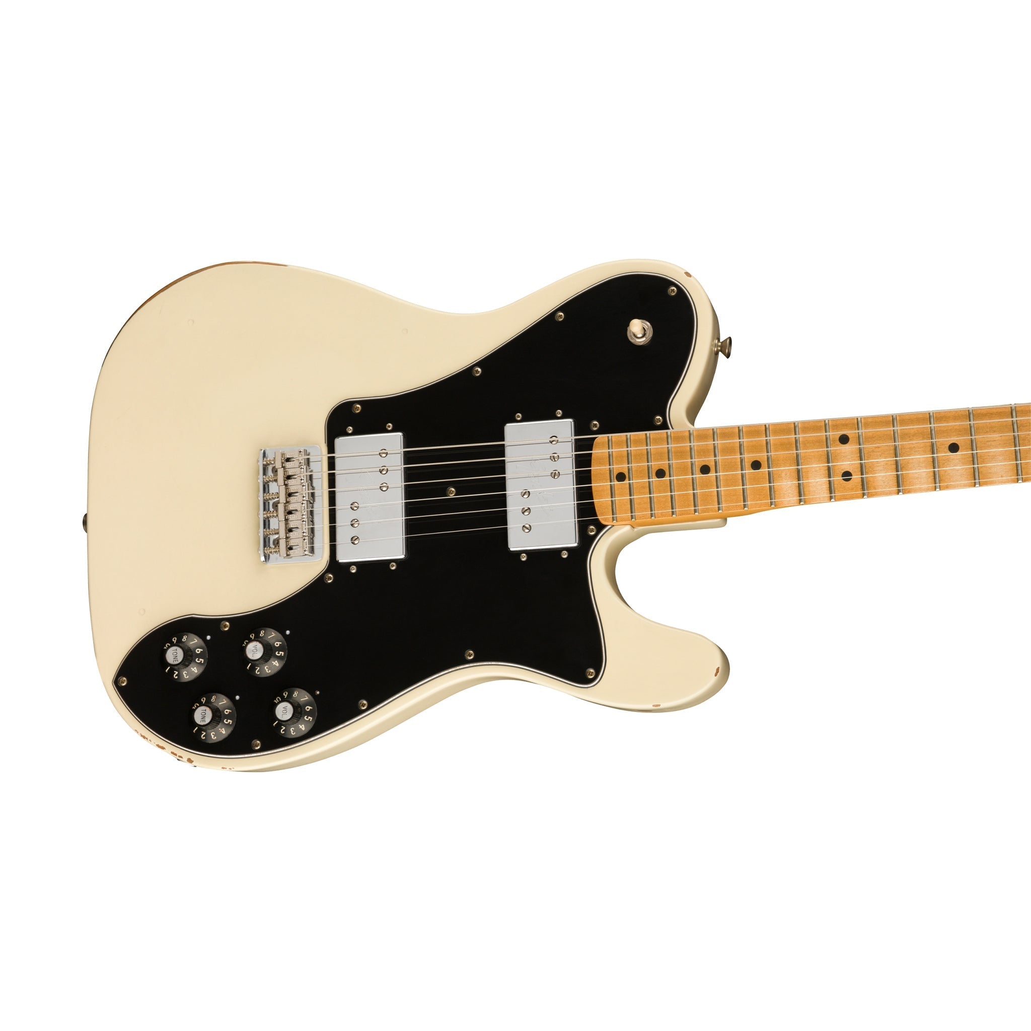 Fender Vintera Road Worn 70s Telecaster Deluxe Electric Guitar, Maple FB, Olympic White |  FENDER |  ELECTRIC GUITAR |  Zoso Music