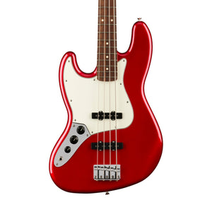 Fender Player Jazz Bass Left-Handed Electric Guitar, Pau Ferro FB, Candy Apple Red |  FENDER |  BASS GUITAR |  Zoso Music