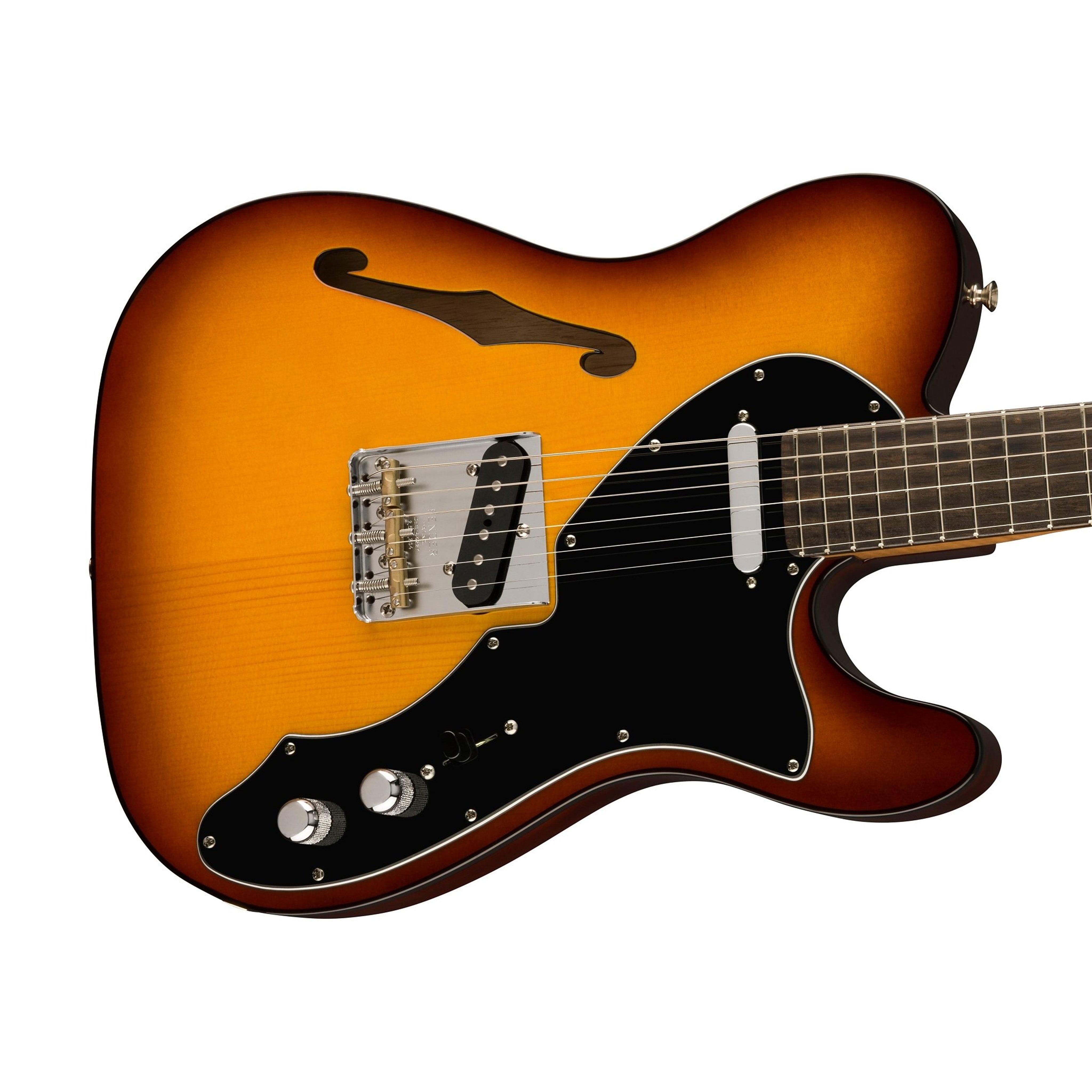 Fender Limited Edition American Suona Telecaster Thinline Electric Guitar, Ebony FB, Violin Burst
