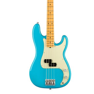 Fender American Professional II Precision Bass Electric Guitar, Maple FB, Miami Blue |  FENDER |  BASS GUITAR |  Zoso Music