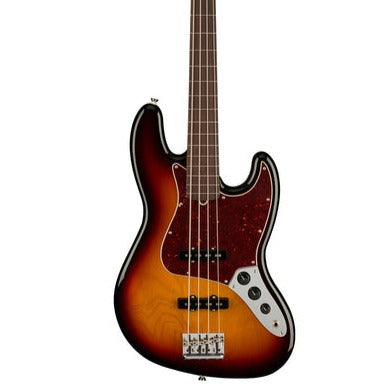Fender American Professional II Fretless Jazz Bass Electric Guitar, RW FB, 3-Tone Sunburst
