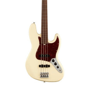 Fender American Professional II Fretless Jazz Bass Electric Guitar, RW FB, Olympic White |  FENDER |  BASS GUITAR |  Zoso Music