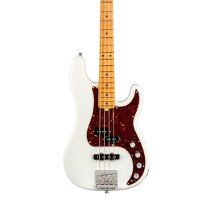 Fender American Ultra Precision Bass Guitar, Maple FB, Arctic Pearl |  FENDER |  BASS GUITAR |  Zoso Music