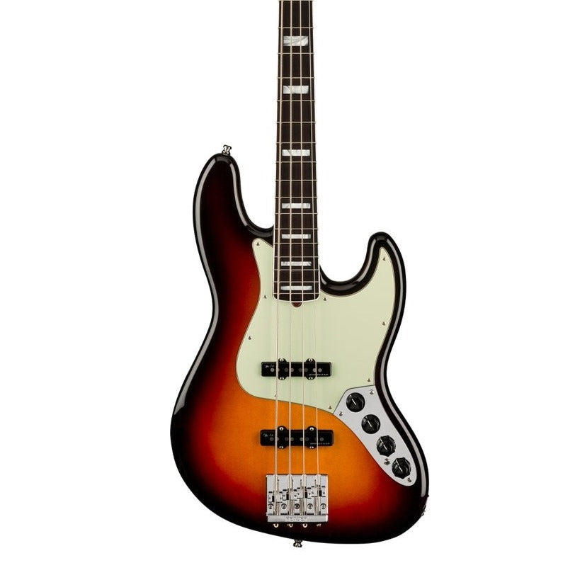 Fender American Ultra Jazz Bass Guitar, RW FB, Ultraburst