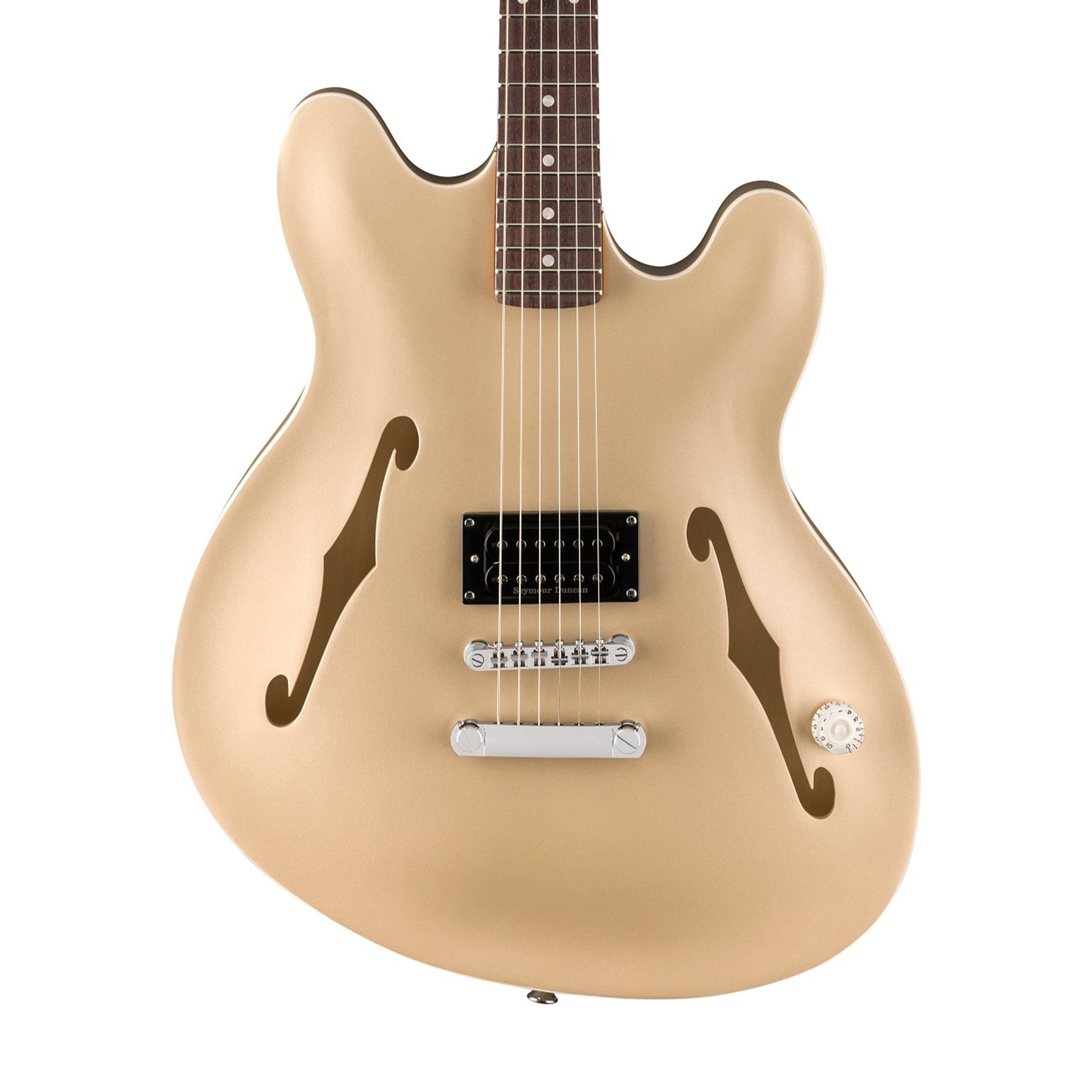 Fender Tom DeLonge Starcaster Electric Guitar, RW FB, Shoreline Gold | Zoso Music Sdn Bhd
