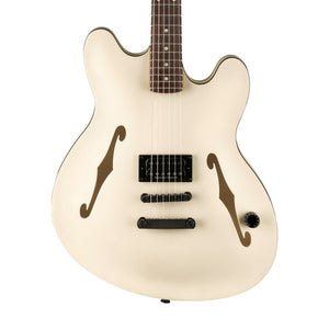 Fender Tom DeLonge Starcaster Electric Guitar, RW FB, Olympic White | Zoso Music Sdn Bhd
