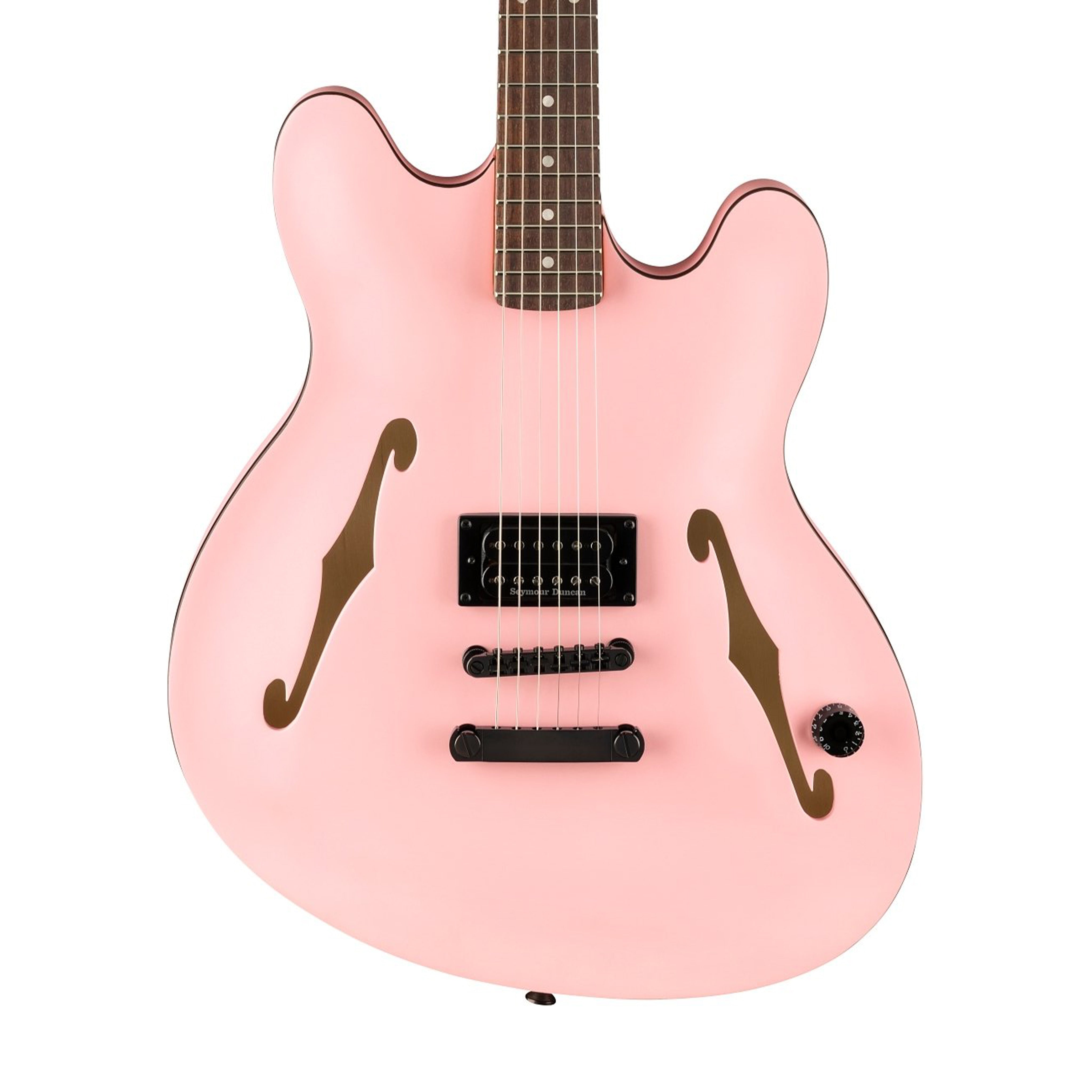 Fender Tom DeLonge Starcaster Electric Guitar, RW FB, Shell Pink | Zoso Music Sdn Bhd