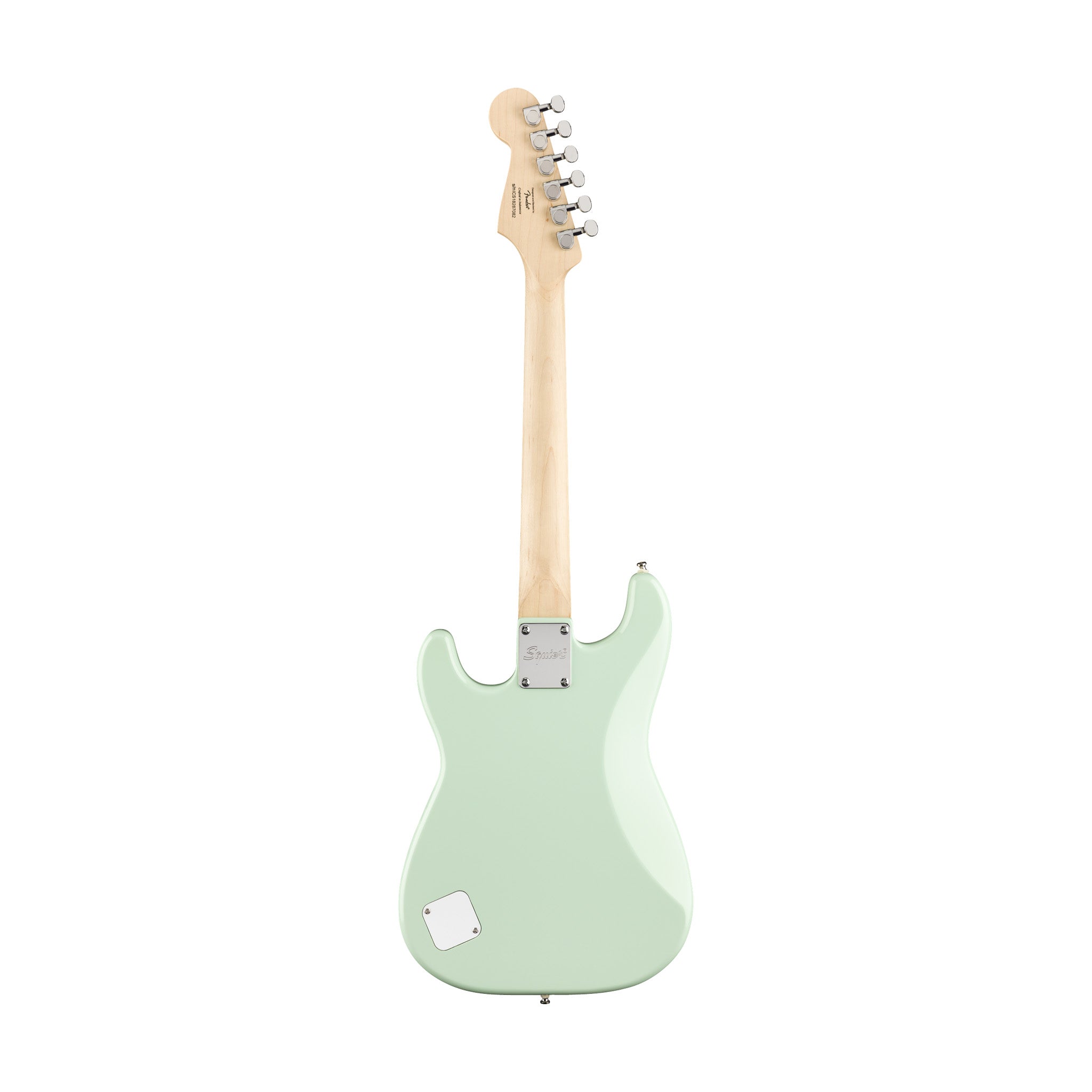 Squier FSR Mini Stratocaster Electric Guitar, Laurel FB, Surf Green |  SQUIER BY FENDER |  ELECTRIC GUITAR |  Zoso Music