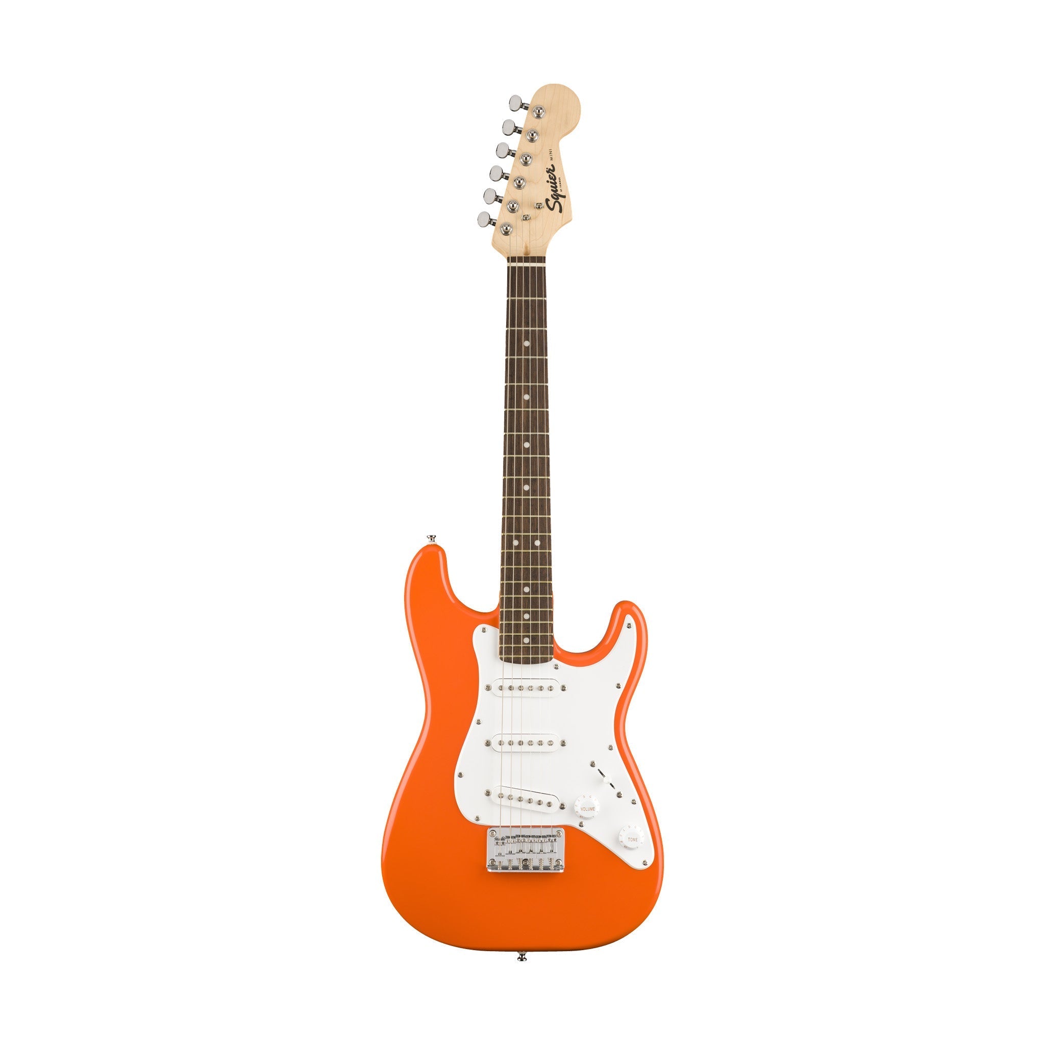 Squier FSR Mini Stratocaster Electric Guitar, Maple FB, Tahitian Coral |  SQUIER BY FENDER |  ELECTRIC GUITAR |  Zoso Music