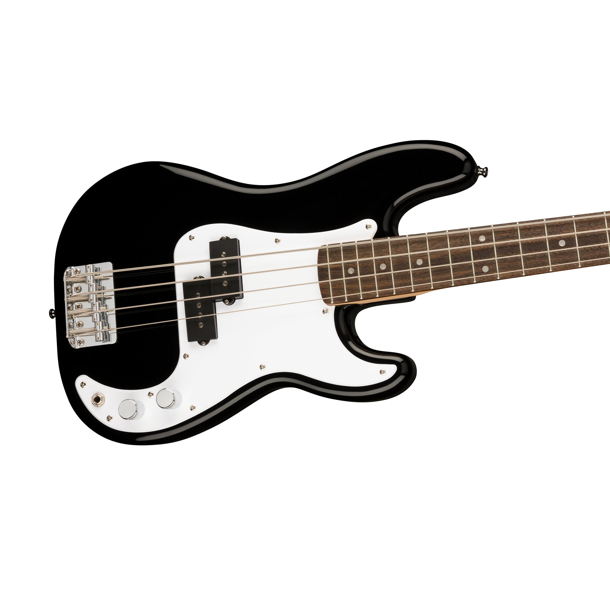 Squier Mini Precision Bass Guitar, Laurel FB, Black |  SQUIER BY FENDER |  BASS GUITAR |  Zoso Music