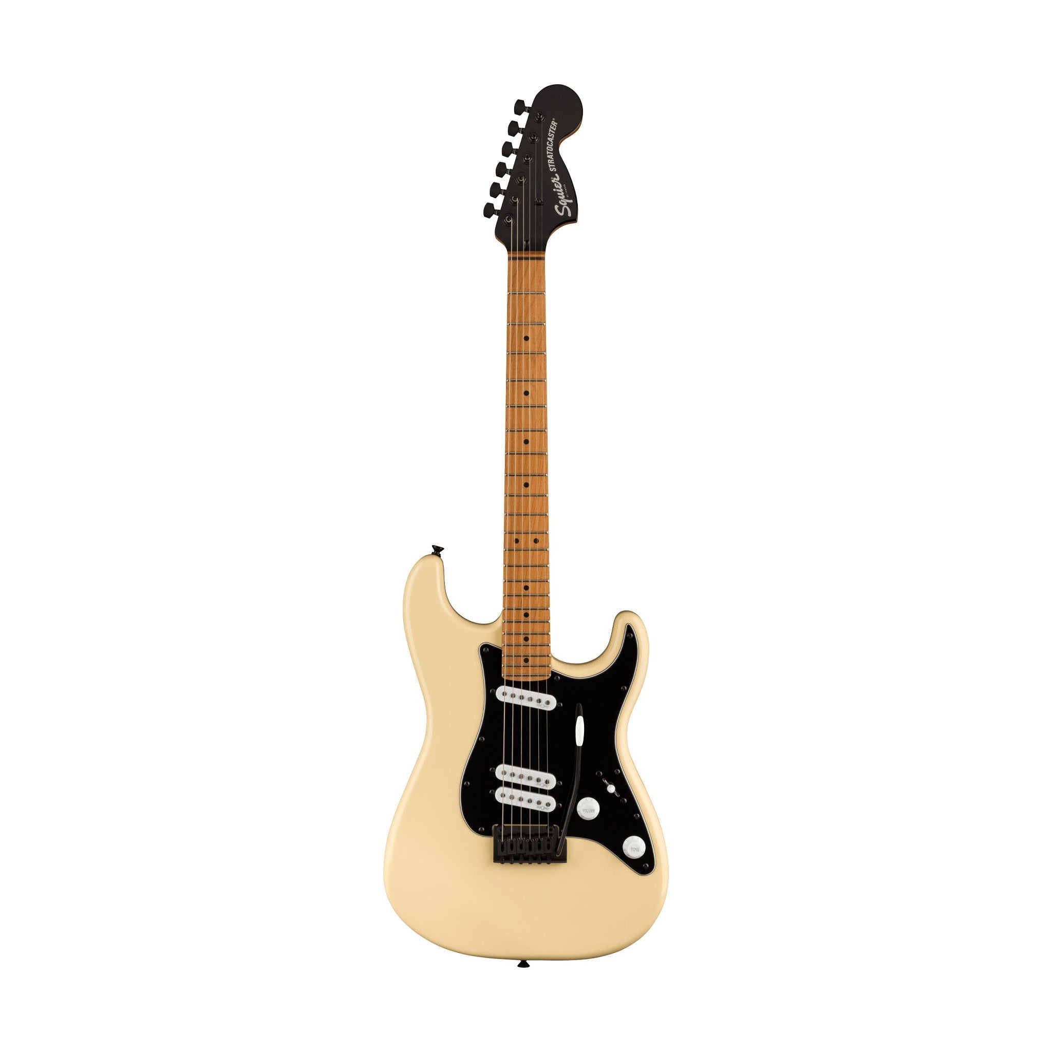 Squier FSR Contemporary Stratocaster Electric Guitar w/Special Roasted Maple Neck, Vintage White |  SQUIER BY FENDER |  ELECTRIC GUITAR |  Zoso Music