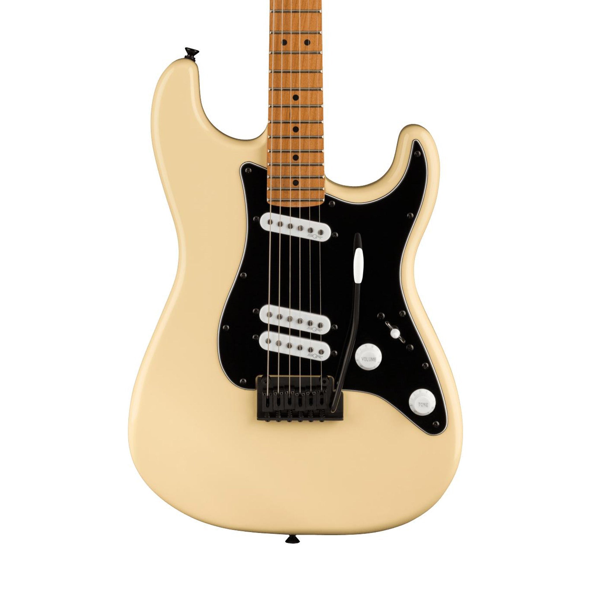 Squier FSR Contemporary Stratocaster Electric Guitar w/Special Roasted Maple Neck, Vintage White | Zoso Music Sdn Bhd