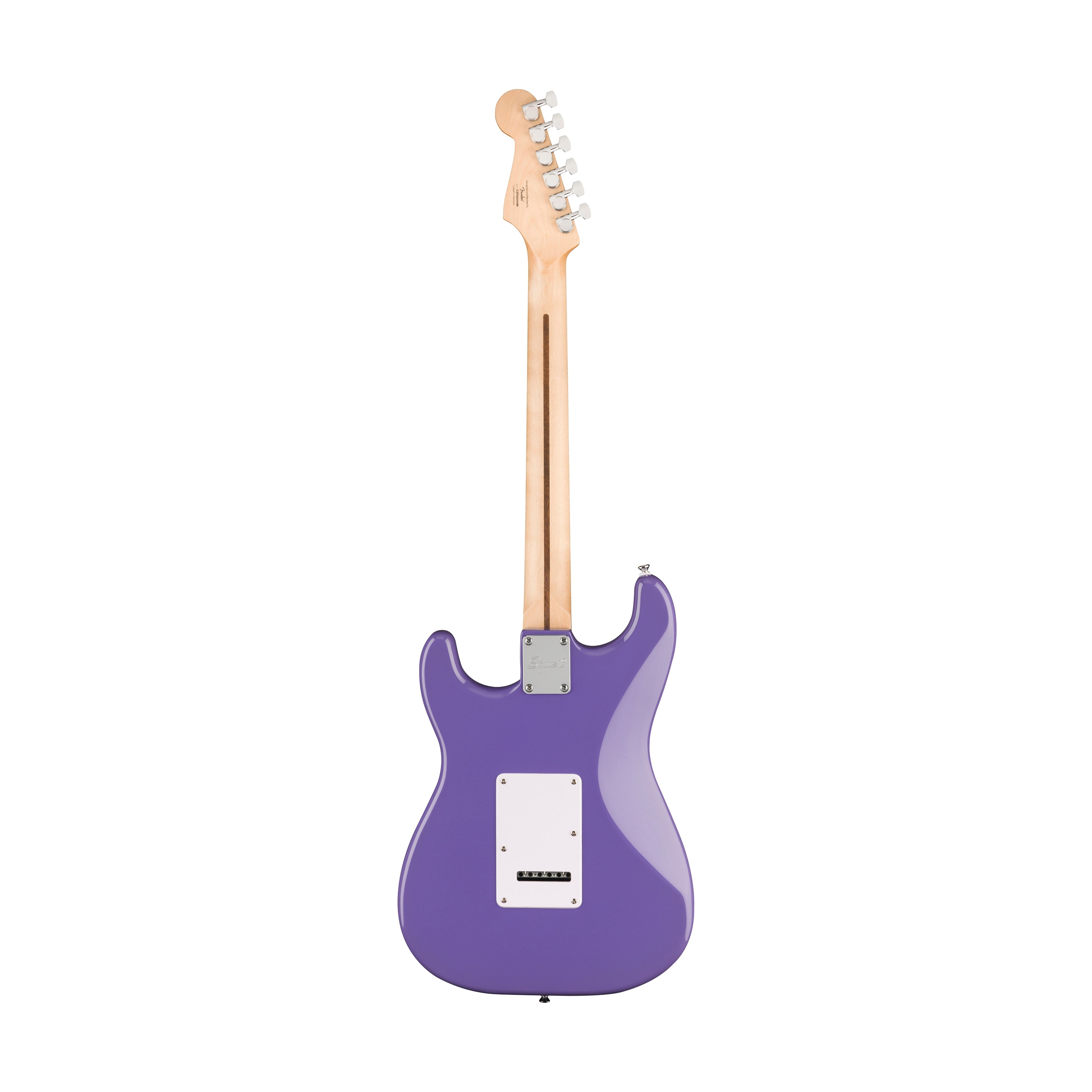 Squier Sonic Stratocaster Electric Guitar Bundle w/White Pickguard, Laurel FB, Ultraviolet