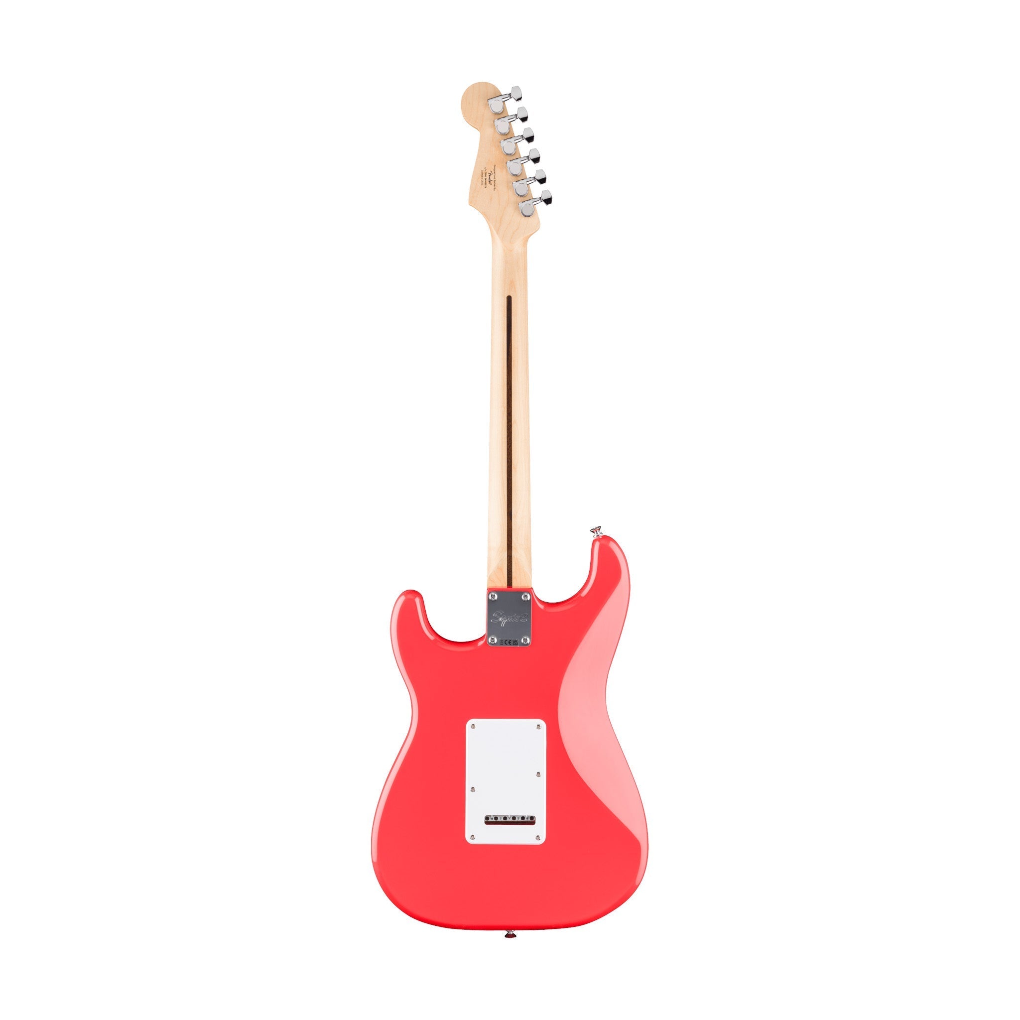 Squier FSR Sonic Stratocaster Electric Guitar w/White Pickguard, Laurel FB, Fiesta Red |  SQUIER BY FENDER |  ELECTRIC GUITAR |  Zoso Music