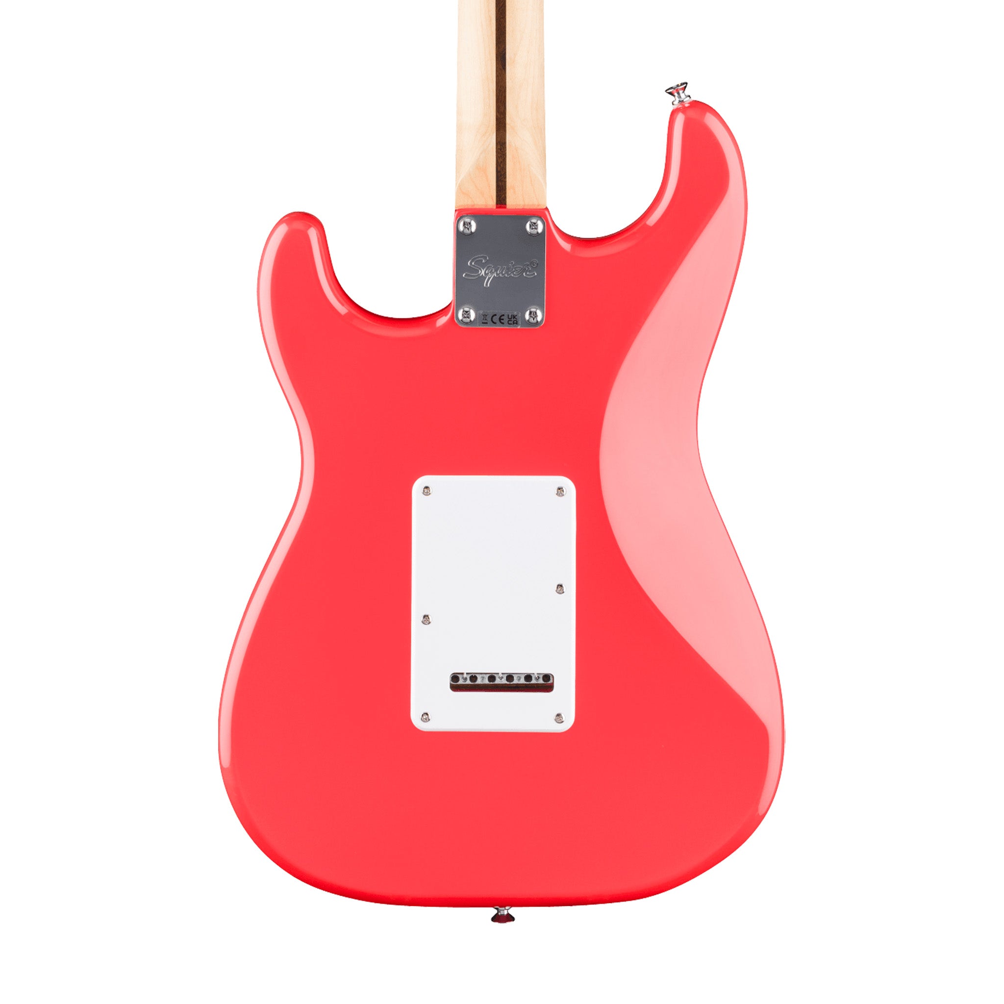 Squier FSR Sonic Stratocaster Electric Guitar w/White Pickguard, Laurel FB, Fiesta Red |  SQUIER BY FENDER |  ELECTRIC GUITAR |  Zoso Music