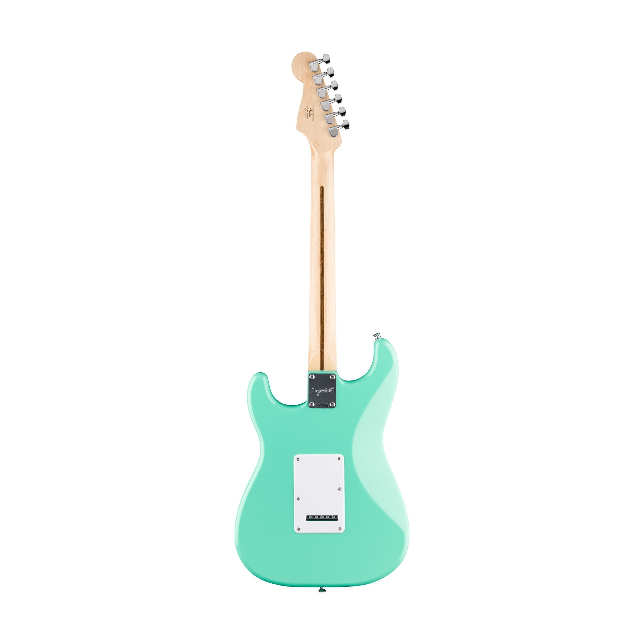 Squier FSR Sonic Stratocaster Electric Guitar w/White Pickguard, Laurel FB, Sea Foam Green |  SQUIER BY FENDER |  ELECTRIC GUITAR |  Zoso Music