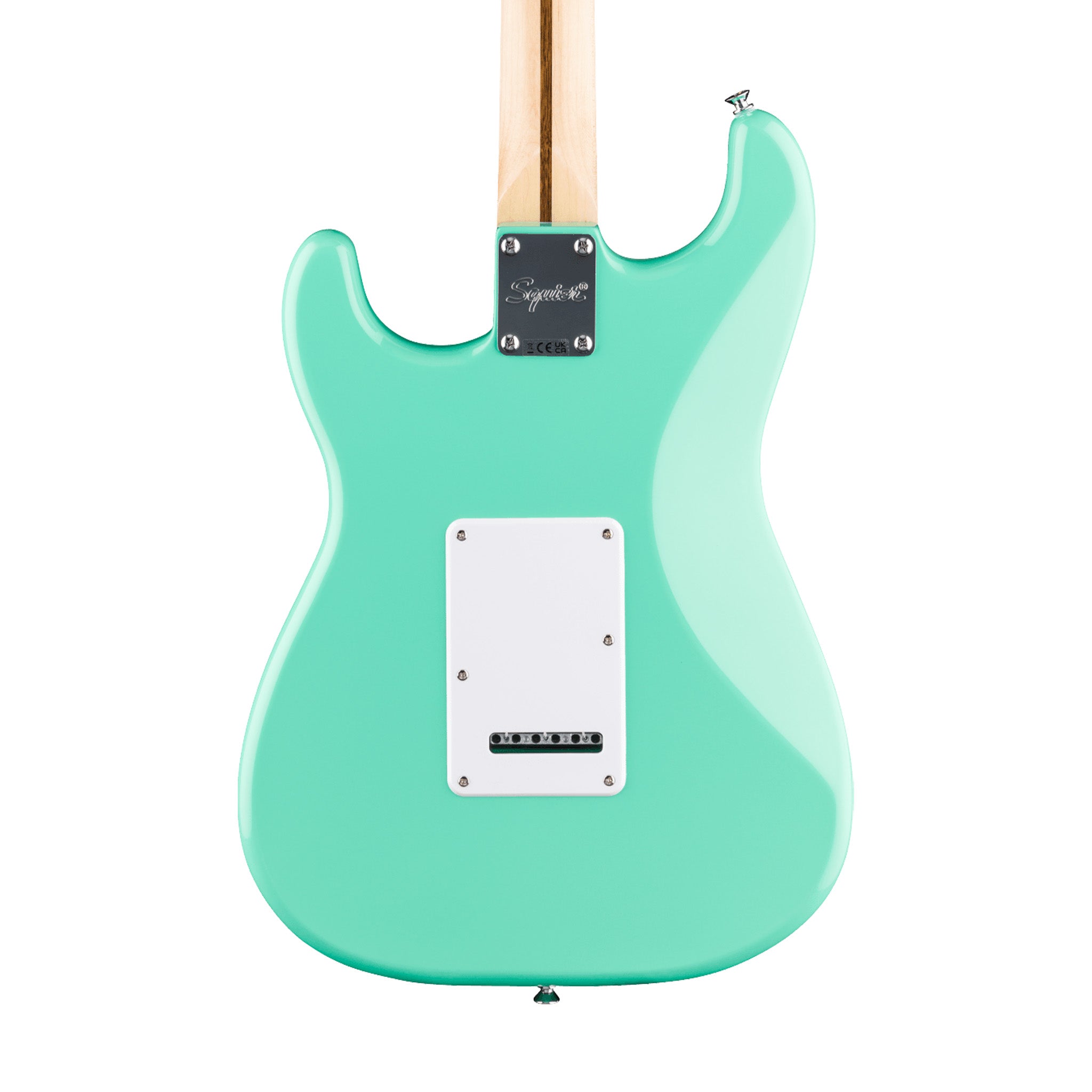 Squier FSR Sonic Stratocaster Electric Guitar w/White Pickguard, Laurel FB, Sea Foam Green |  SQUIER BY FENDER |  ELECTRIC GUITAR |  Zoso Music