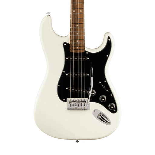Squier FSR Sonic Stratocaster Electric Guitar w/Black Pickguard, Laurel FB, Arctic White |  SQUIER BY FENDER |  ELECTRIC GUITAR |  Zoso Music