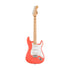 Squier FSR Sonic Stratocaster Electric Guitar w/White Pickguard, Maple FB, Tahitian Coral |  SQUIER BY FENDER |  ELECTRIC GUITAR |  Zoso Music