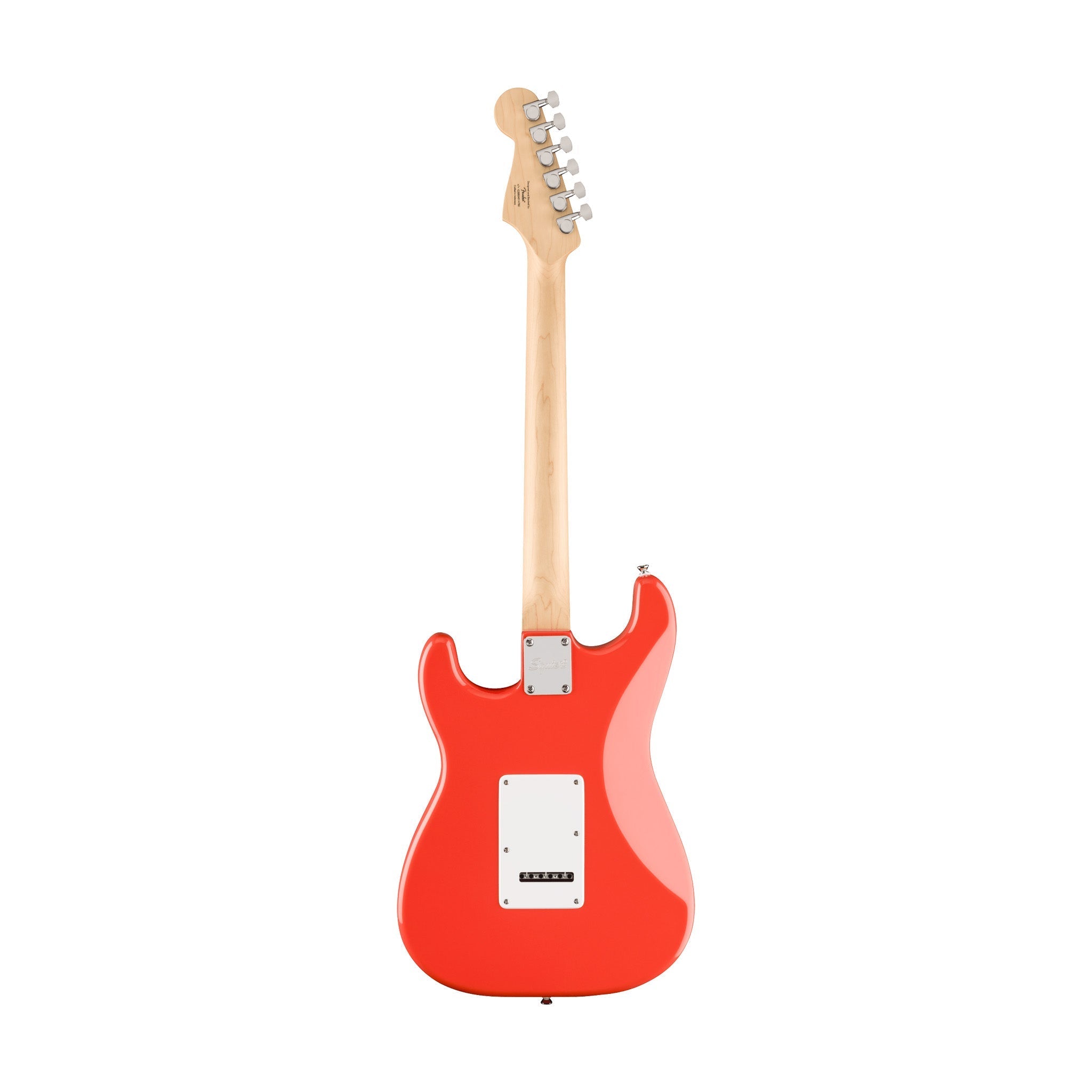 Squier FSR Sonic Stratocaster Electric Guitar w/White Pickguard, Maple FB, Fiesta Red |  SQUIER BY FENDER |  ELECTRIC GUITAR |  Zoso Music
