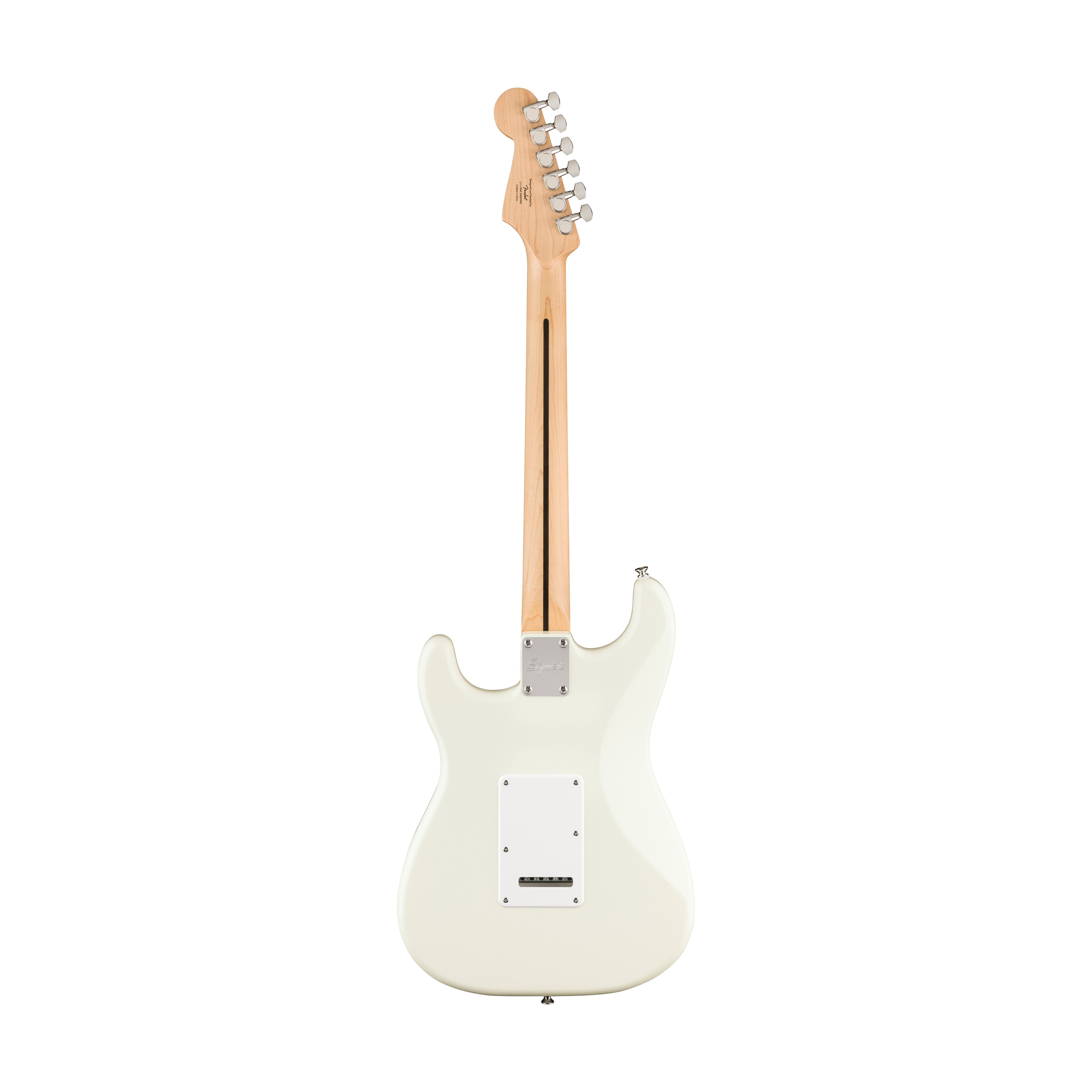 Squier FSR Sonic Stratocaster Electric Guitar w/White Pickguard, Maple FB, Arctic White |  SQUIER BY FENDER |  ELECTRIC GUITAR |  Zoso Music