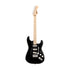 Squier FSR Sonic Stratocaster Electric Guitar w/Black PG & White Plastic Parts, Maple FB, Black |  SQUIER BY FENDER |  ELECTRIC GUITAR |  Zoso Music