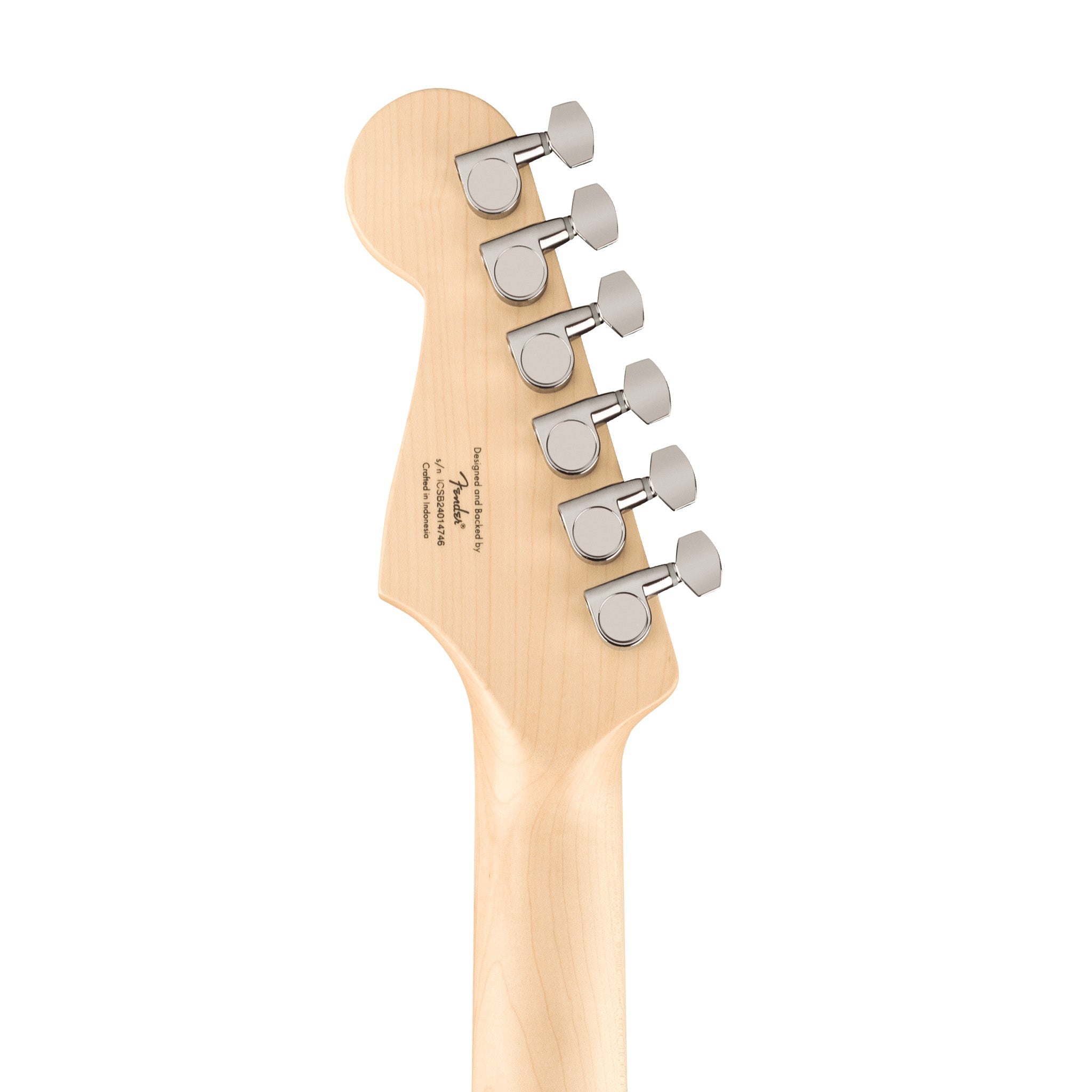 Squier FSR Sonic Stratocaster Electric Guitar w/Black PG & White Plastic Parts, Maple FB, Black |  SQUIER BY FENDER |  ELECTRIC GUITAR |  Zoso Music