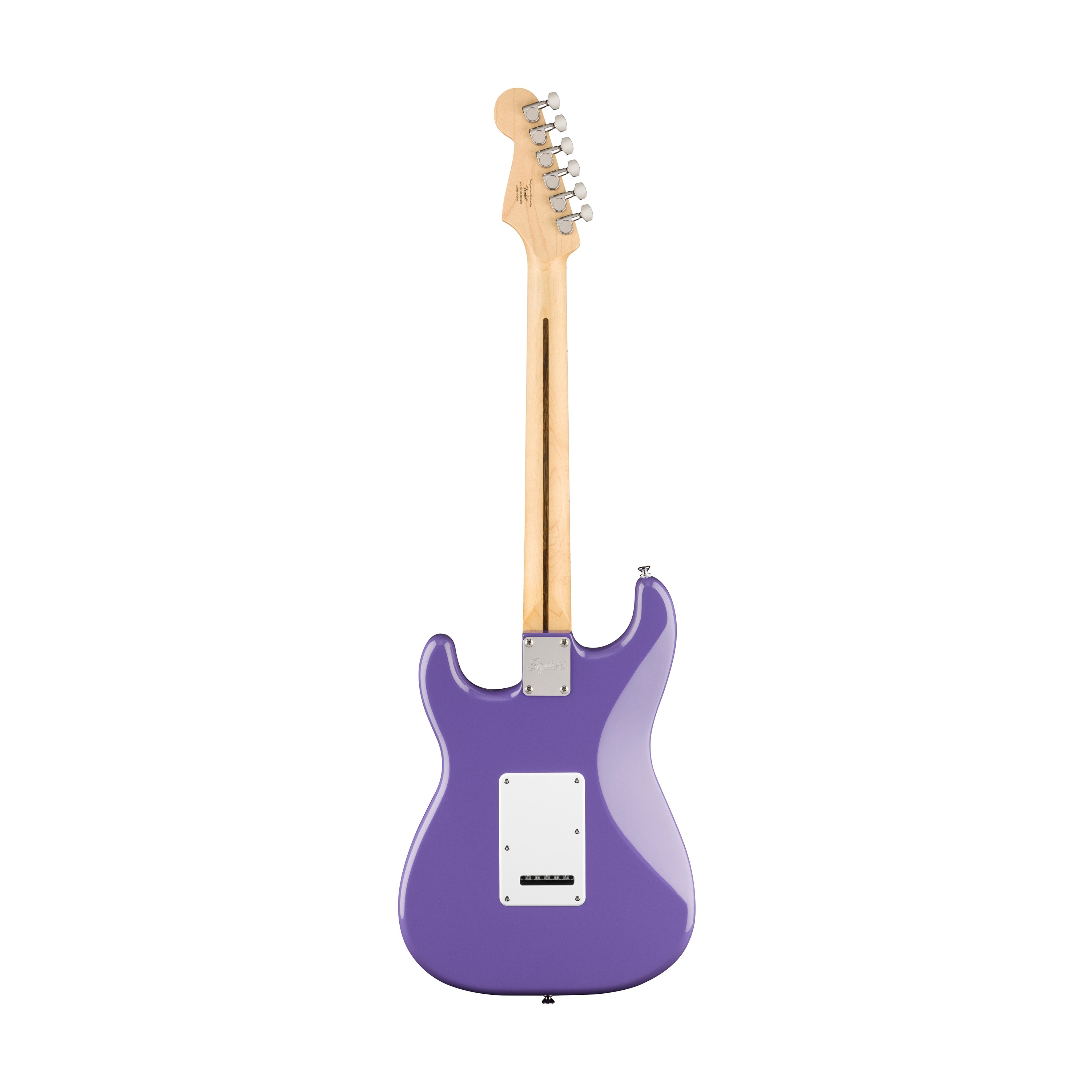Squier FSR Sonic Stratocaster HSS Electric Guitar w/White Pickguard, Maple FB, Ultraviolet