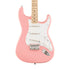 Squier FSR Sonic Stratocaster HT Electric Guitar w/White Pickguard, Maple FB, Shell Pink | Zoso Music Sdn Bhd