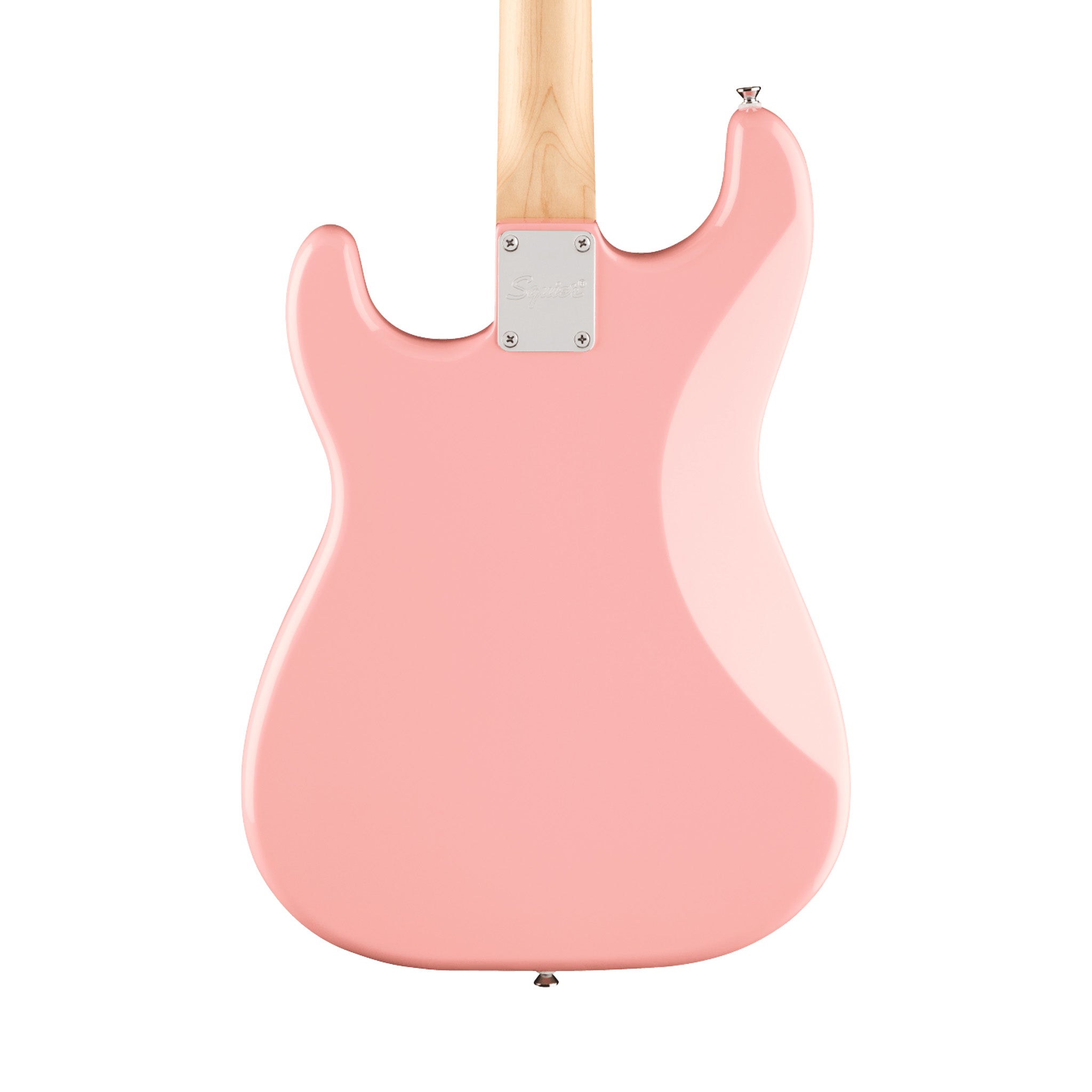 Squier FSR Sonic Stratocaster HT Electric Guitar w/White Pickguard, Maple FB, Shell Pink |  SQUIER BY FENDER |  ELECTRIC GUITAR |  Zoso Music