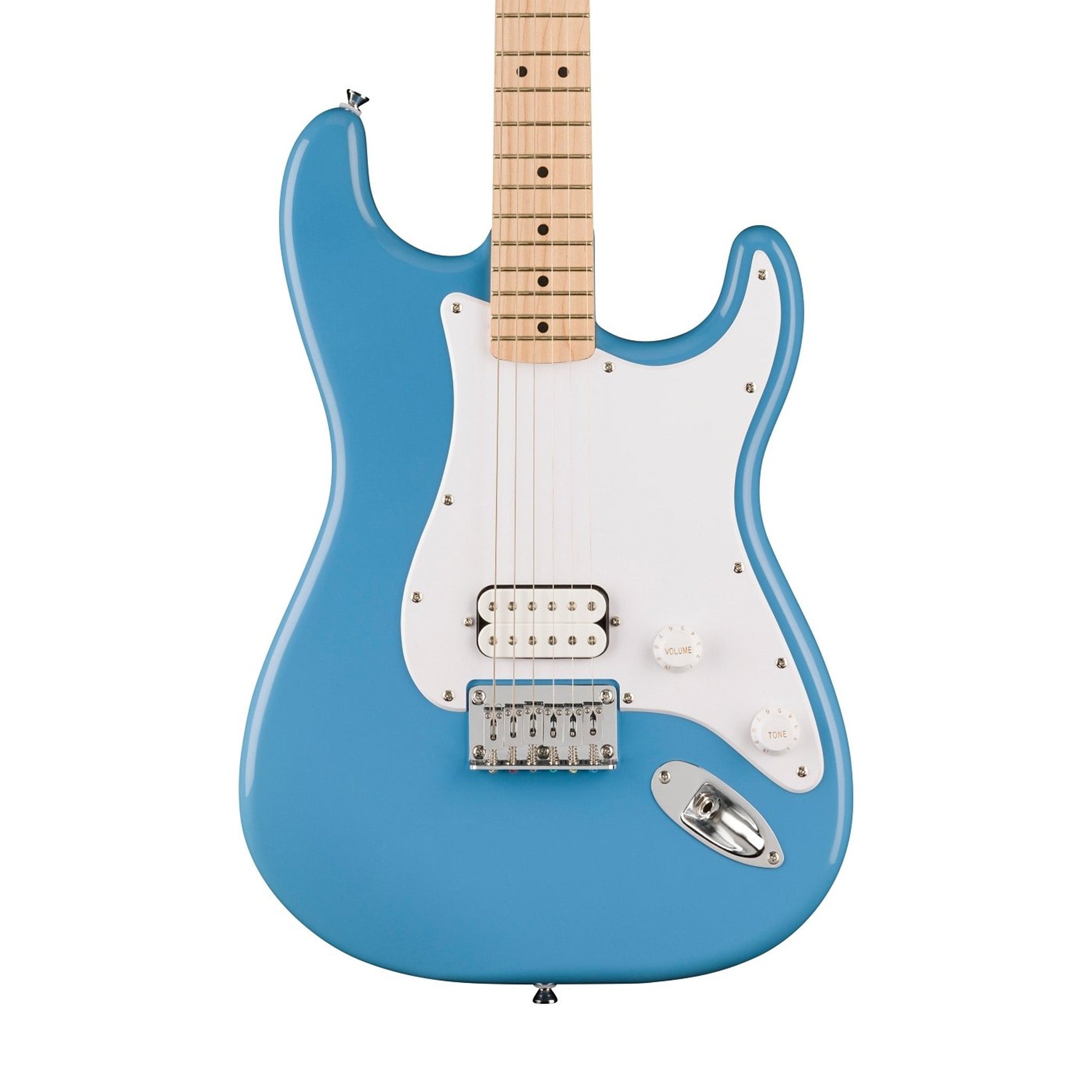 Squier Limited Edition Sonic Stratocaster HT H Electric Guitar w/White Pickguard, Maple FB, California Blue | Zoso Music Sdn Bhd