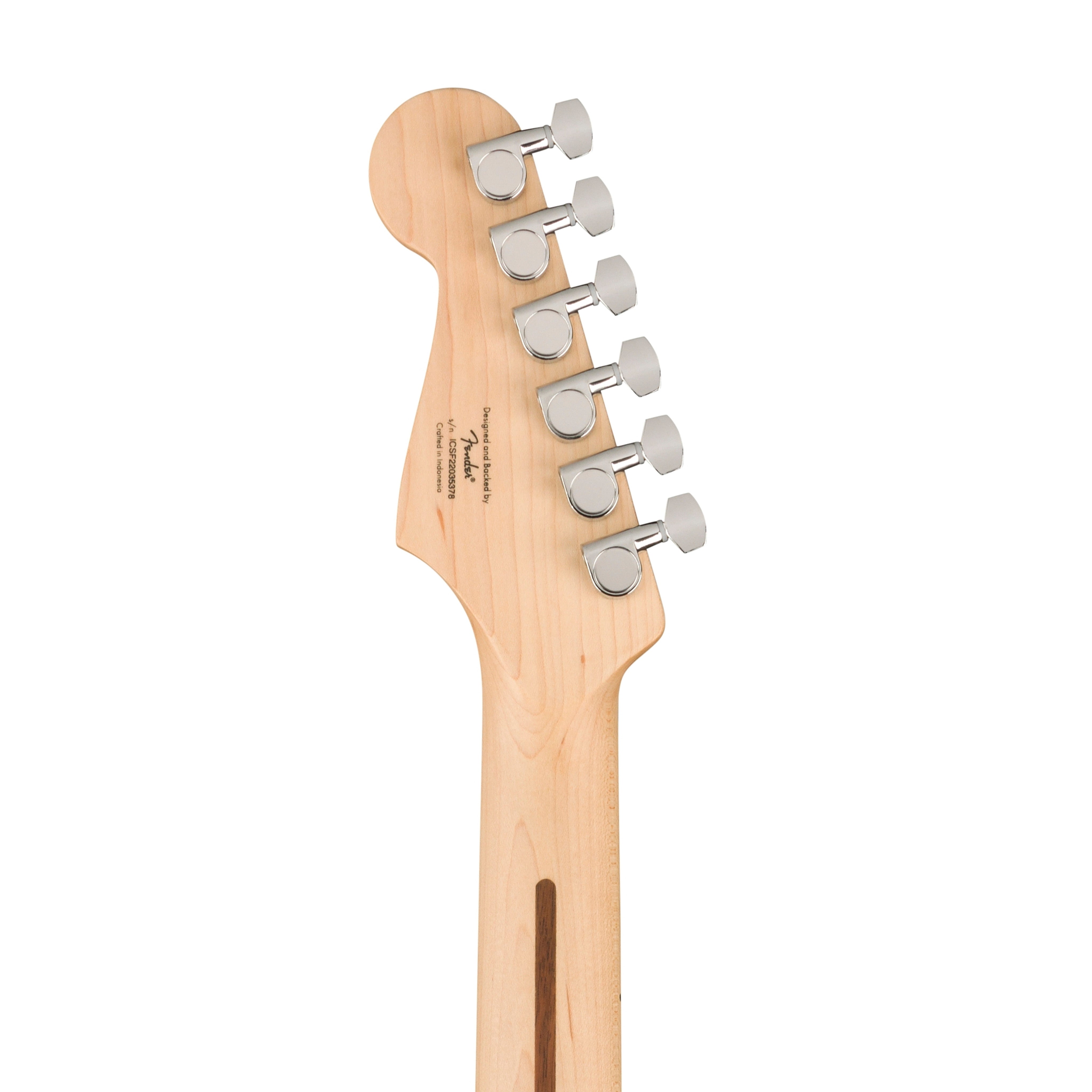 Squier Sonic Stratocaster HT H Electric Guitar Bundle w/White Pickguard, Maple FB, Flash Pink