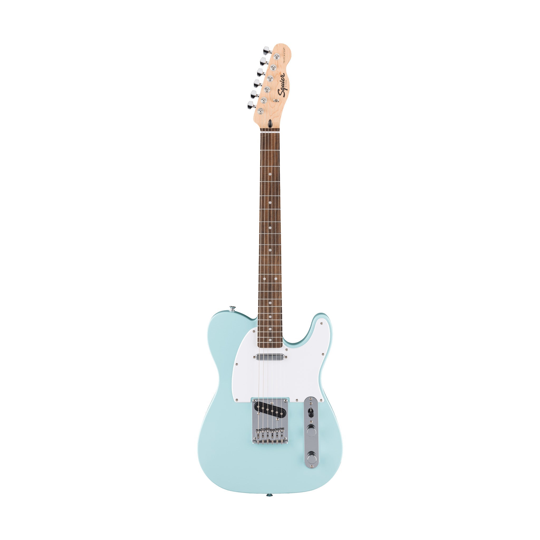 Squier FSR Sonic Telecaster Electric Guitar w/White Pickguard, Laurel FB, Daphne Blue |  SQUIER BY FENDER |  ELECTRIC GUITAR |  Zoso Music