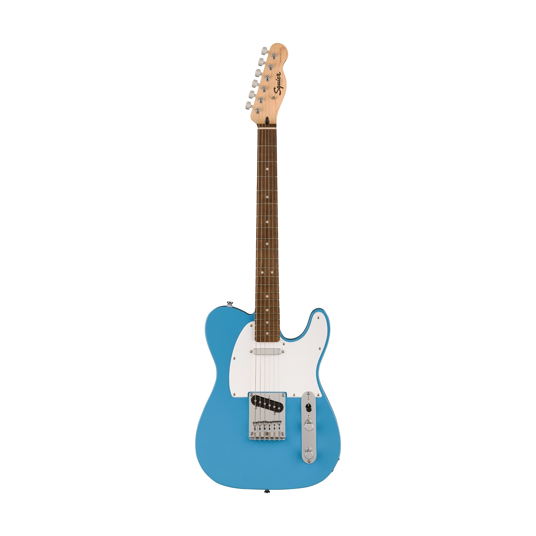 Squier Sonic Telecaster Electric Guitar w/White Pickguard, Laurel FB, California Blue