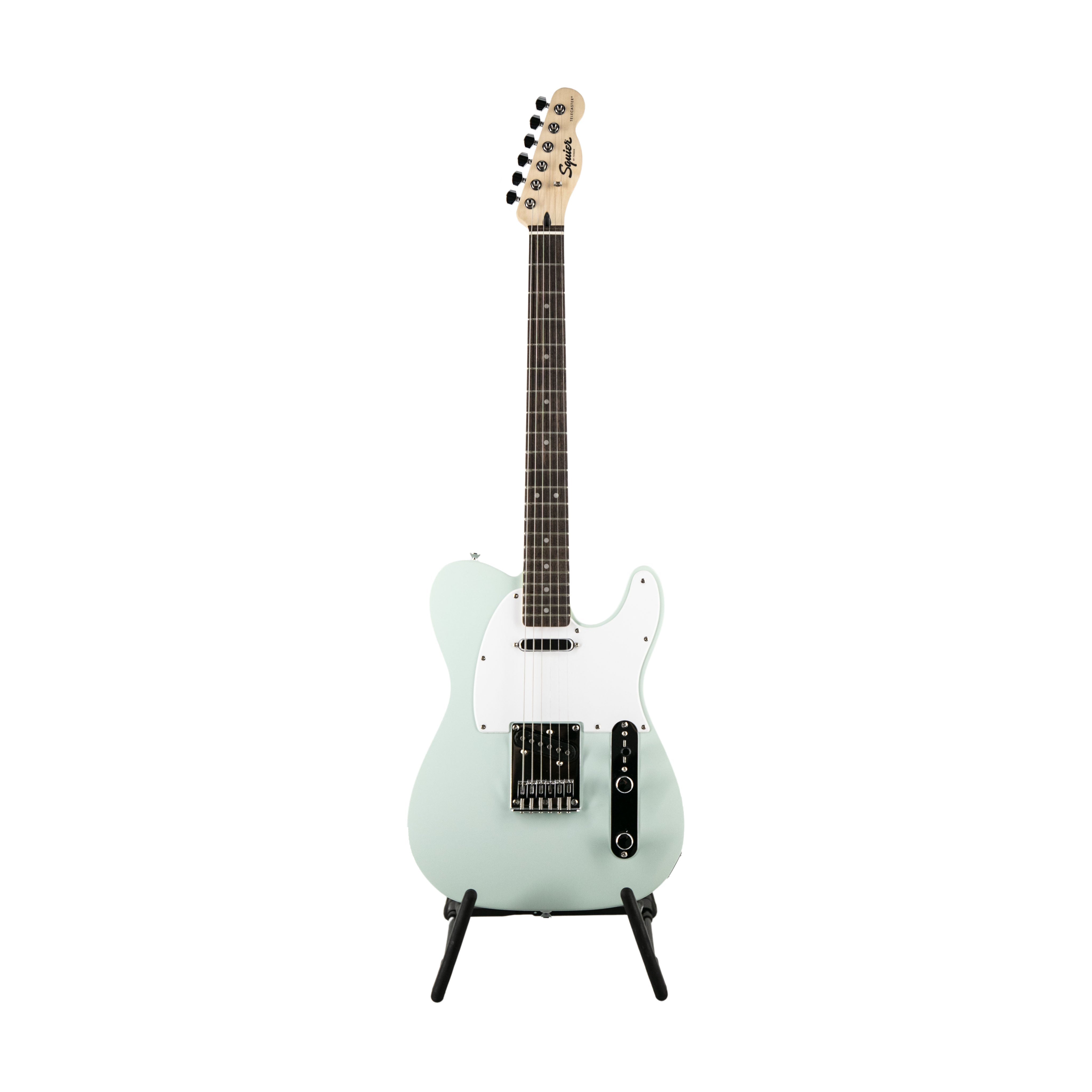 Squier FSR Sonic Telecaster Electric Guitar w/White Pickguard, Laurel FB, Surf Green |  SQUIER BY FENDER |  ELECTRIC GUITAR |  Zoso Music
