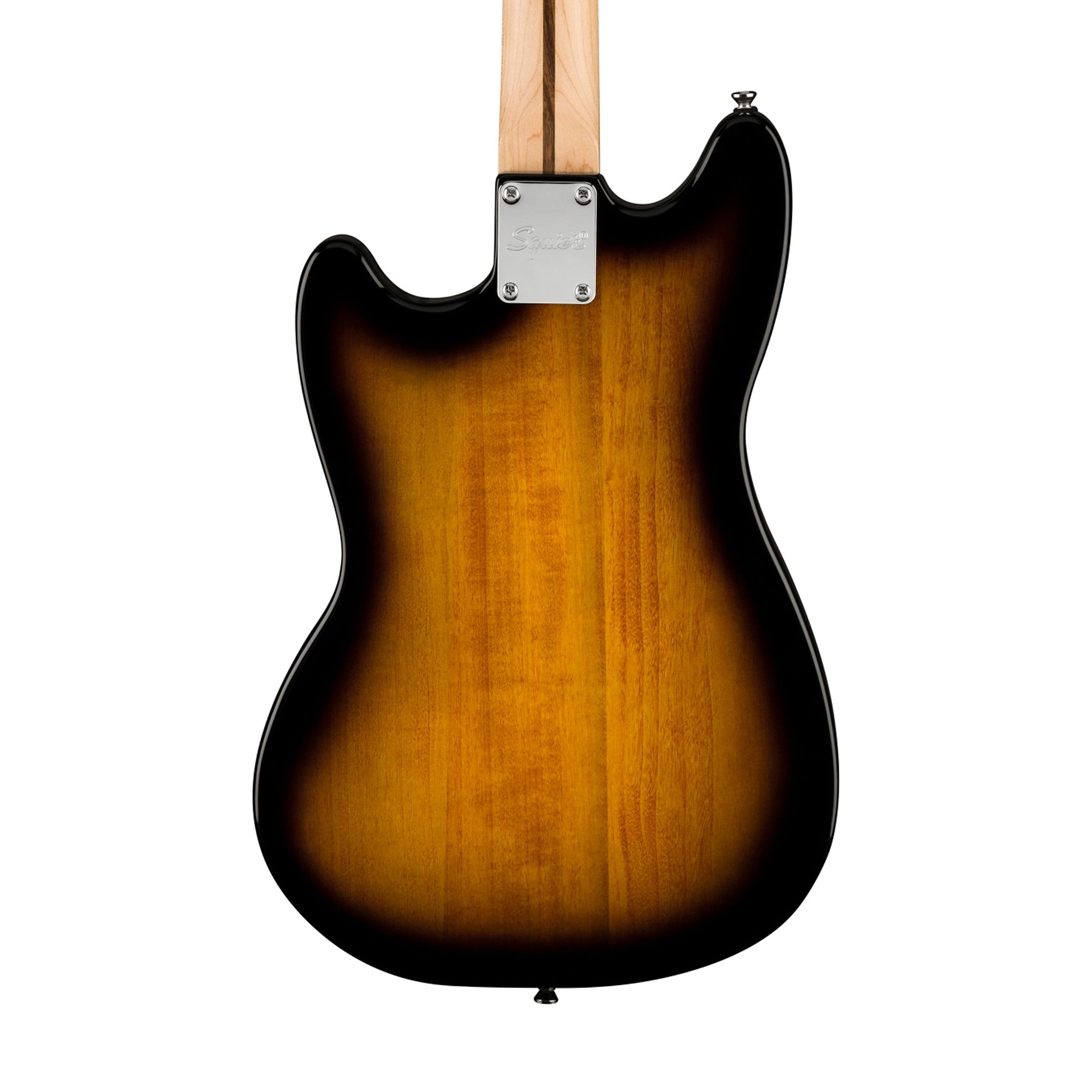 Squier Sonic Mustang Electric Guitar w/White Pickguard, Maple FB, 2-Color Sunburst