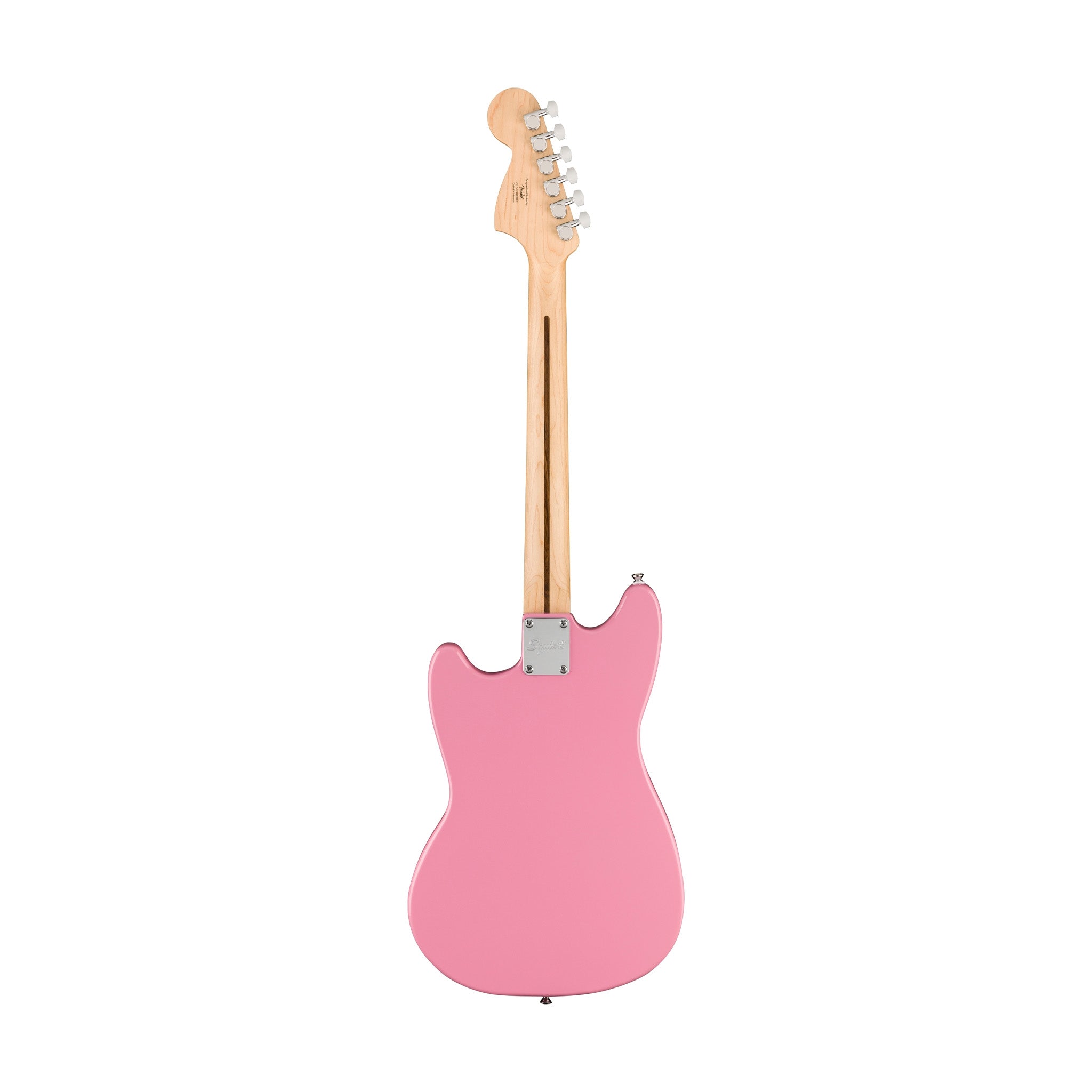 Squier Sonic Mustang HH Electric Guitar Bundle w/White Pickguard, Maple FB, Flash Pink