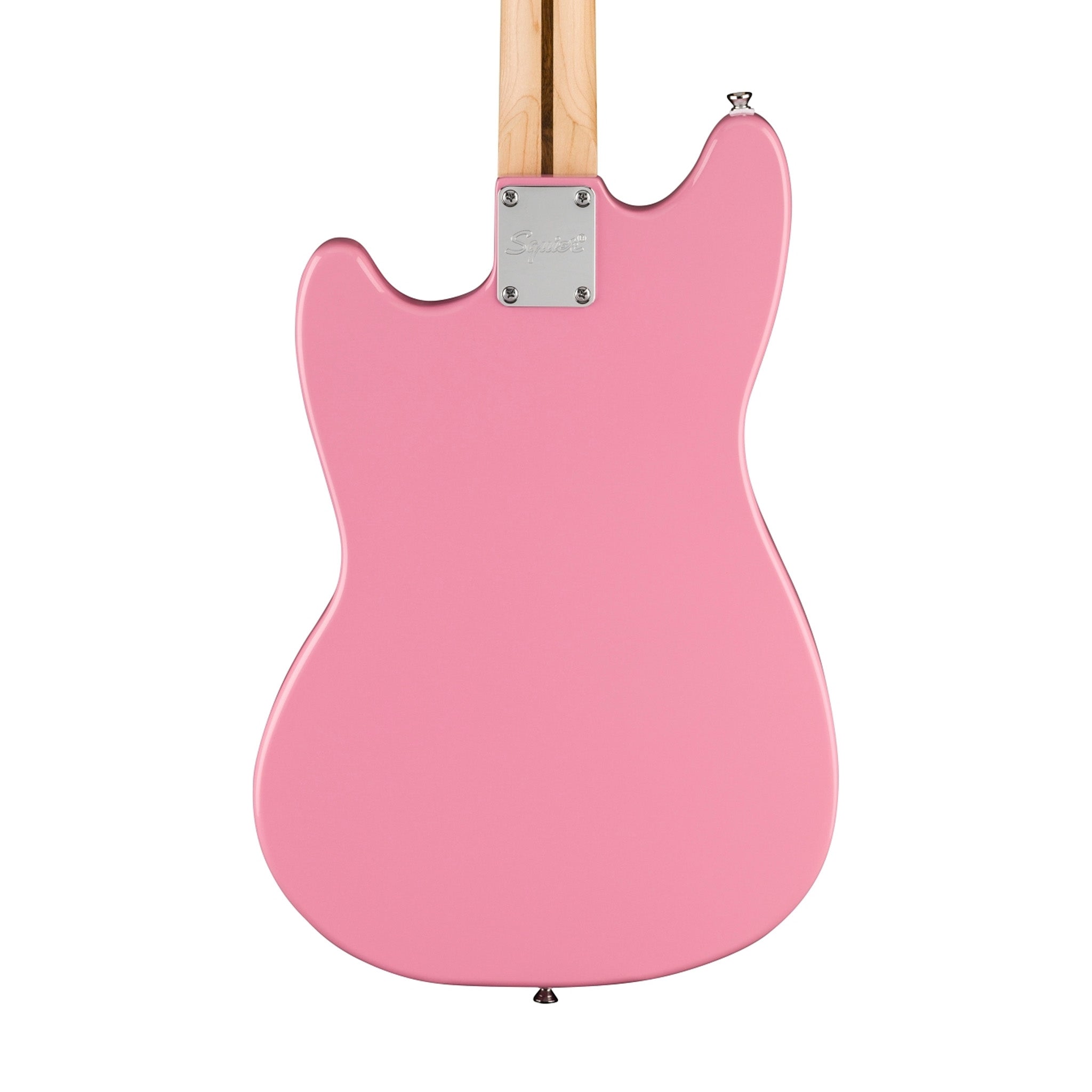 Squier Sonic Mustang HH Electric Guitar Bundle w/White Pickguard, Maple FB, Flash Pink