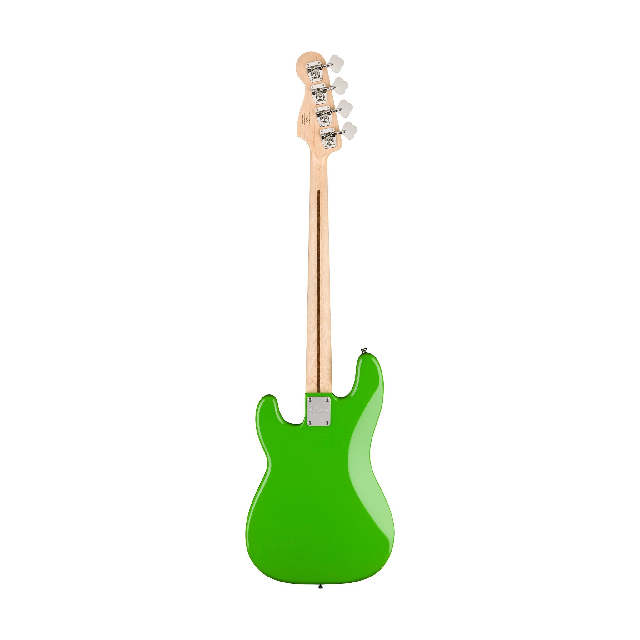 Squier Limited Edition Sonic Precision Bass Guitar w/Black Pickguard, Laurel FB, Lime Green |  SQUIER BY FENDER |  ELECTRIC GUITAR |  Zoso Music