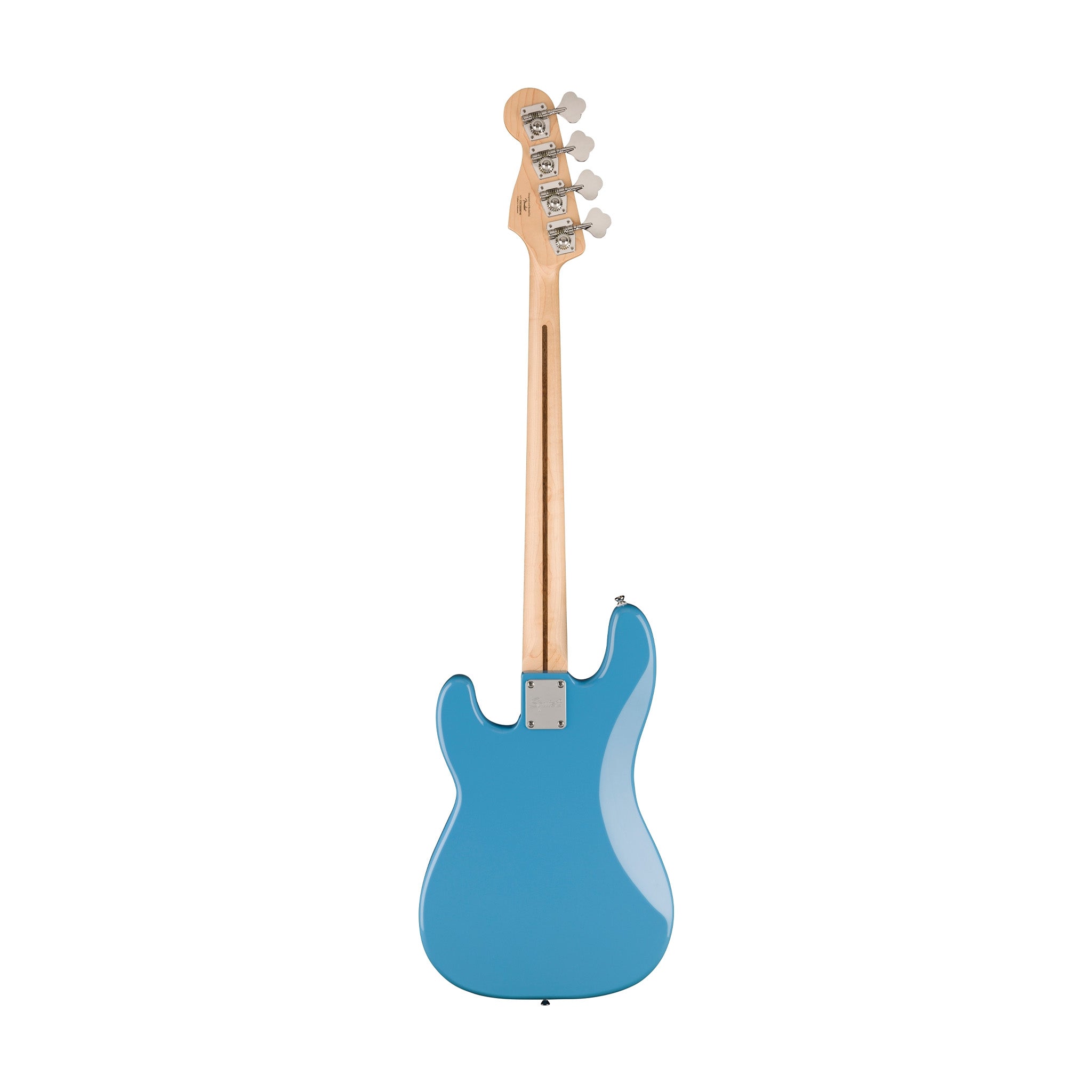 Squier Sonic Precision Bass Guitar Bundle w/White Pickguard, Maple FB, California Blue