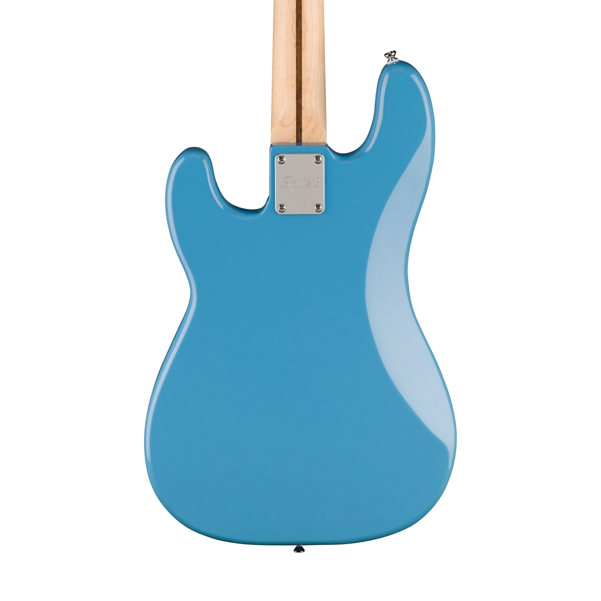 Squier Sonic Precision Bass Guitar Bundle w/White Pickguard, Maple FB, California Blue