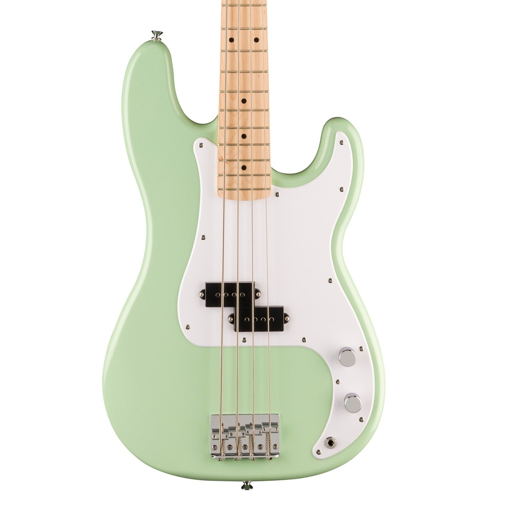 Squier FSR Sonic Precision Bass Guitar w/White Pickguard, Maple FB, Surf Green | Zoso Music Sdn Bhd