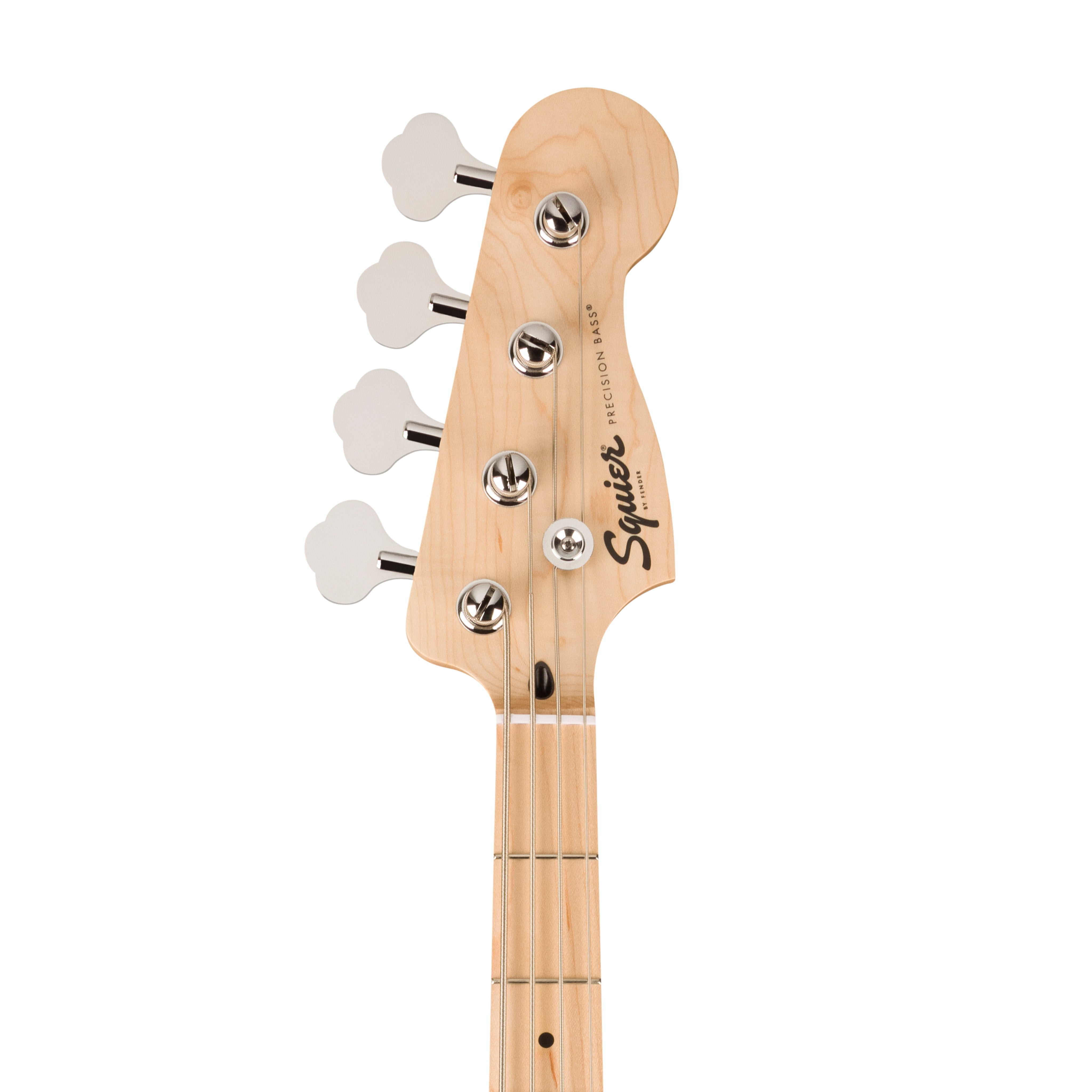 Squier FSR Sonic Precision Bass Guitar w/White Pickguard, Maple FB, Surf Green