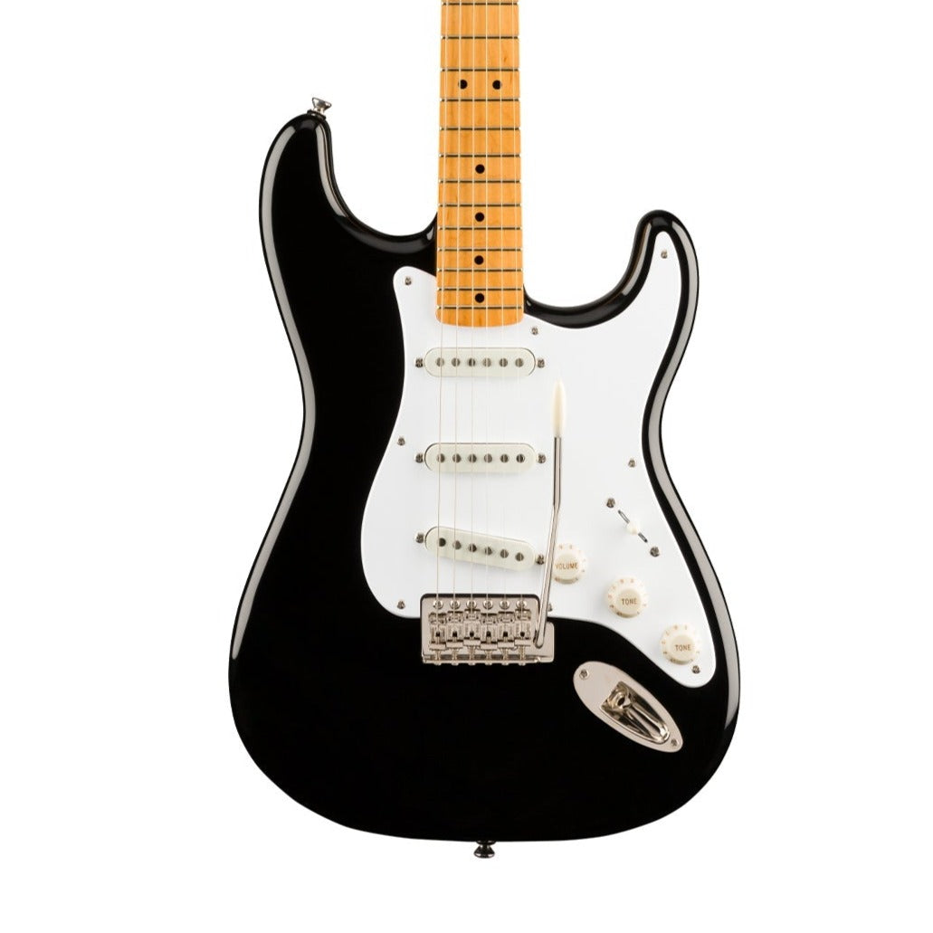Squier Classic Vibe 50s Stratocaster Electric Guitar, Maple FB, Black | Zoso Music Sdn Bhd
