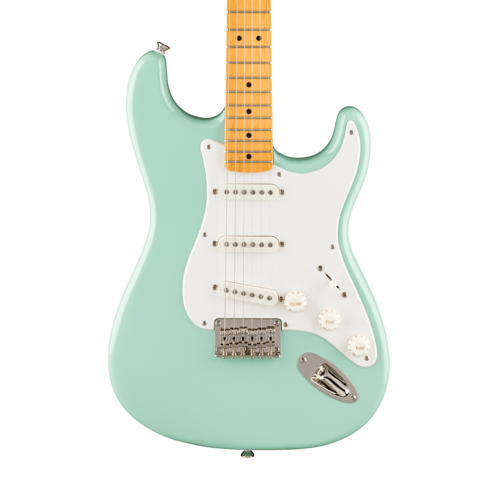 Squier Classic Vibe 50s Stratocaster Hardtail Electric Guitar, Maple FB, Surf Green | Zoso Music Sdn Bhd