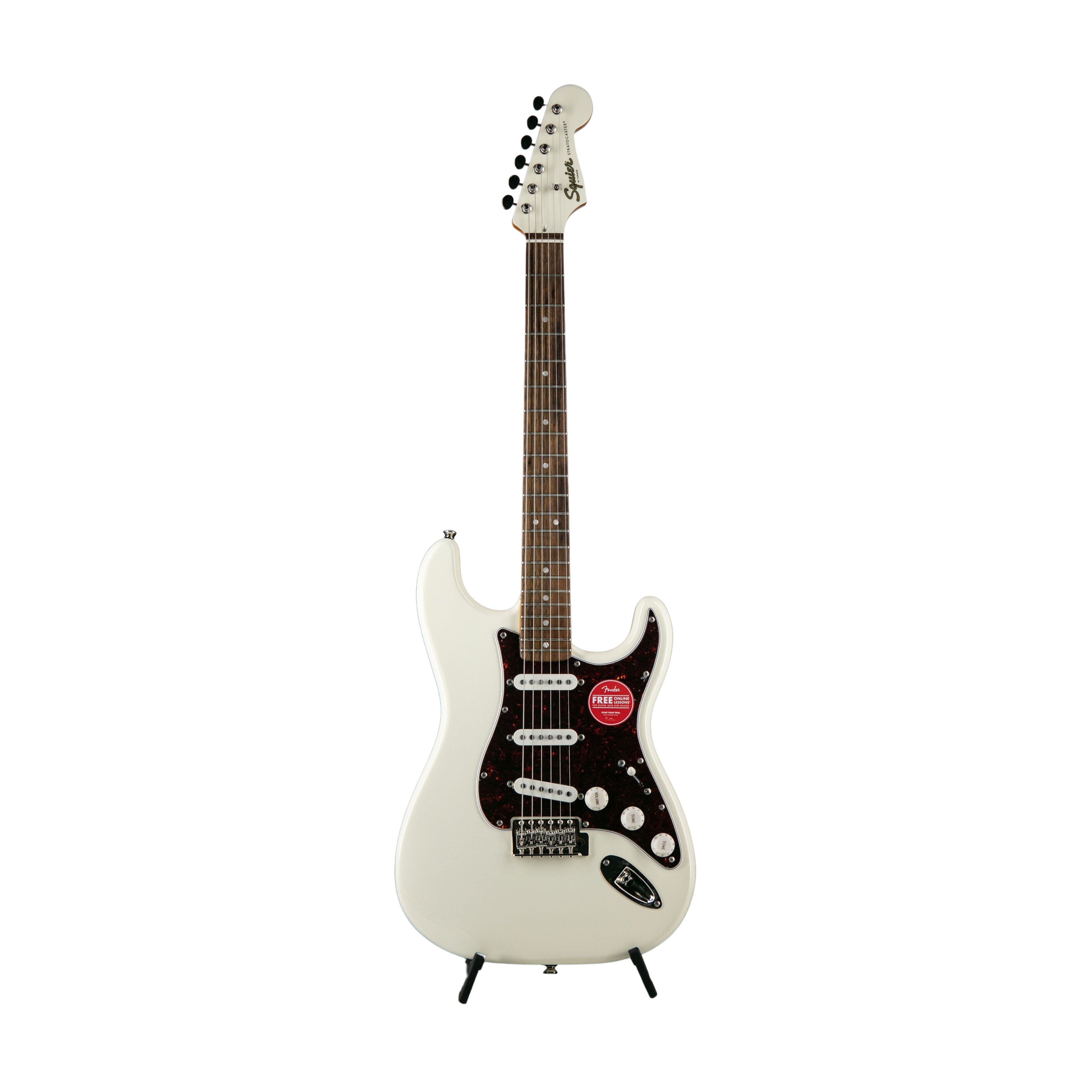 Squier FSR Classic Vibe 60s Stratocaster Electric Guitar, Laurel FB, Olympic White |  SQUIER BY FENDER |  ELECTRIC GUITAR |  Zoso Music
